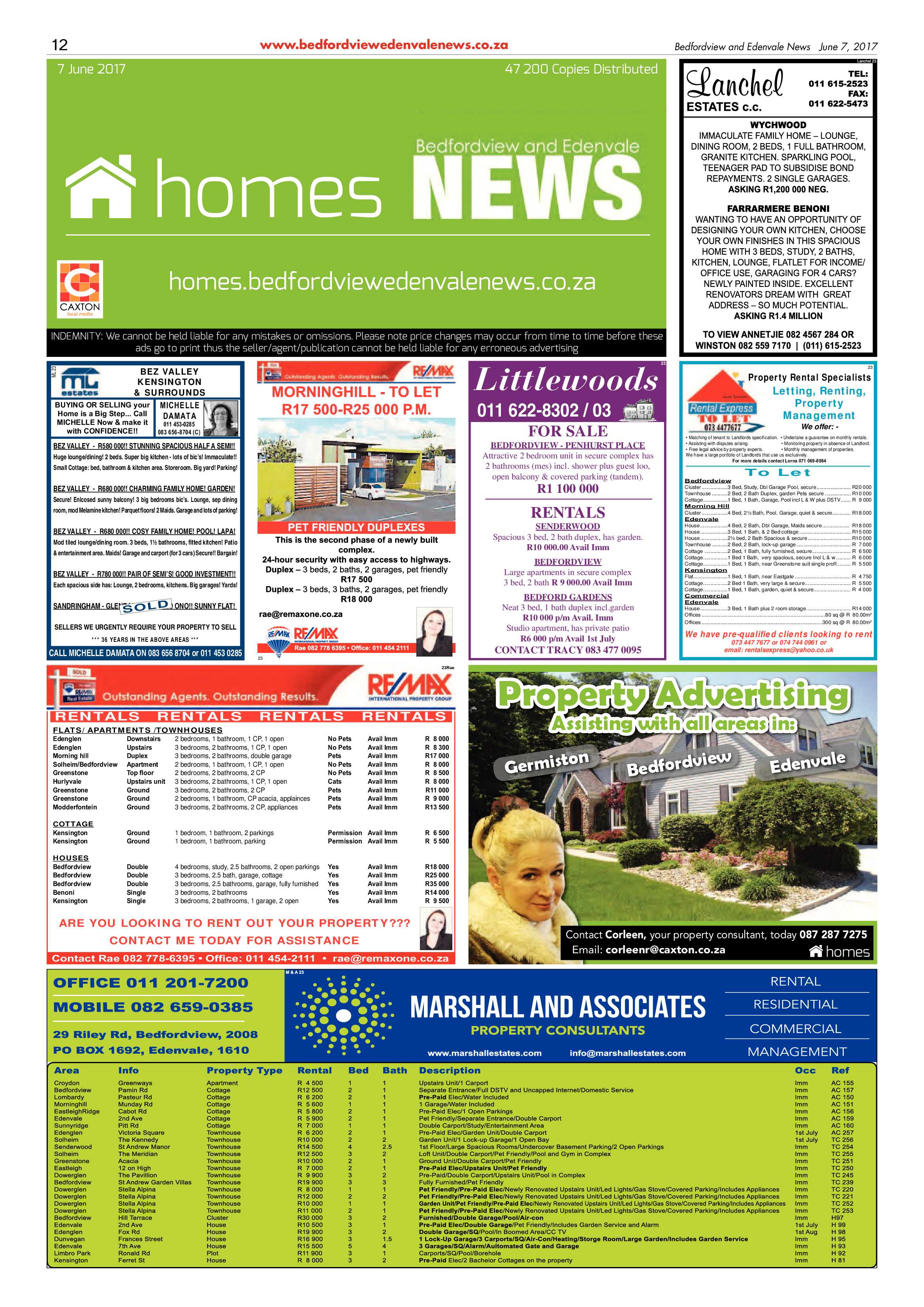 Bedfordview and Edenvale News 07 June 2017 page 12