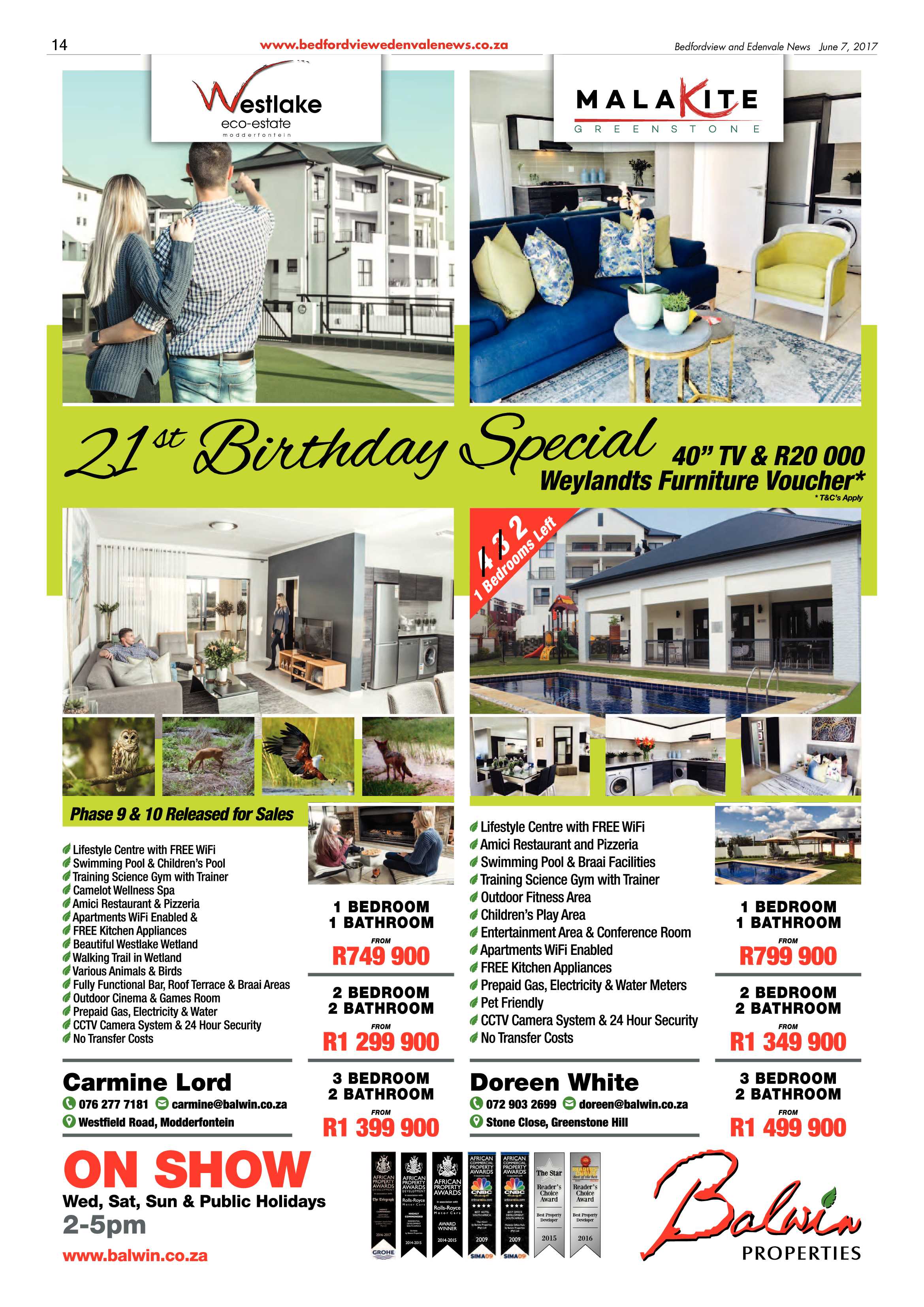Bedfordview and Edenvale News 07 June 2017 page 14
