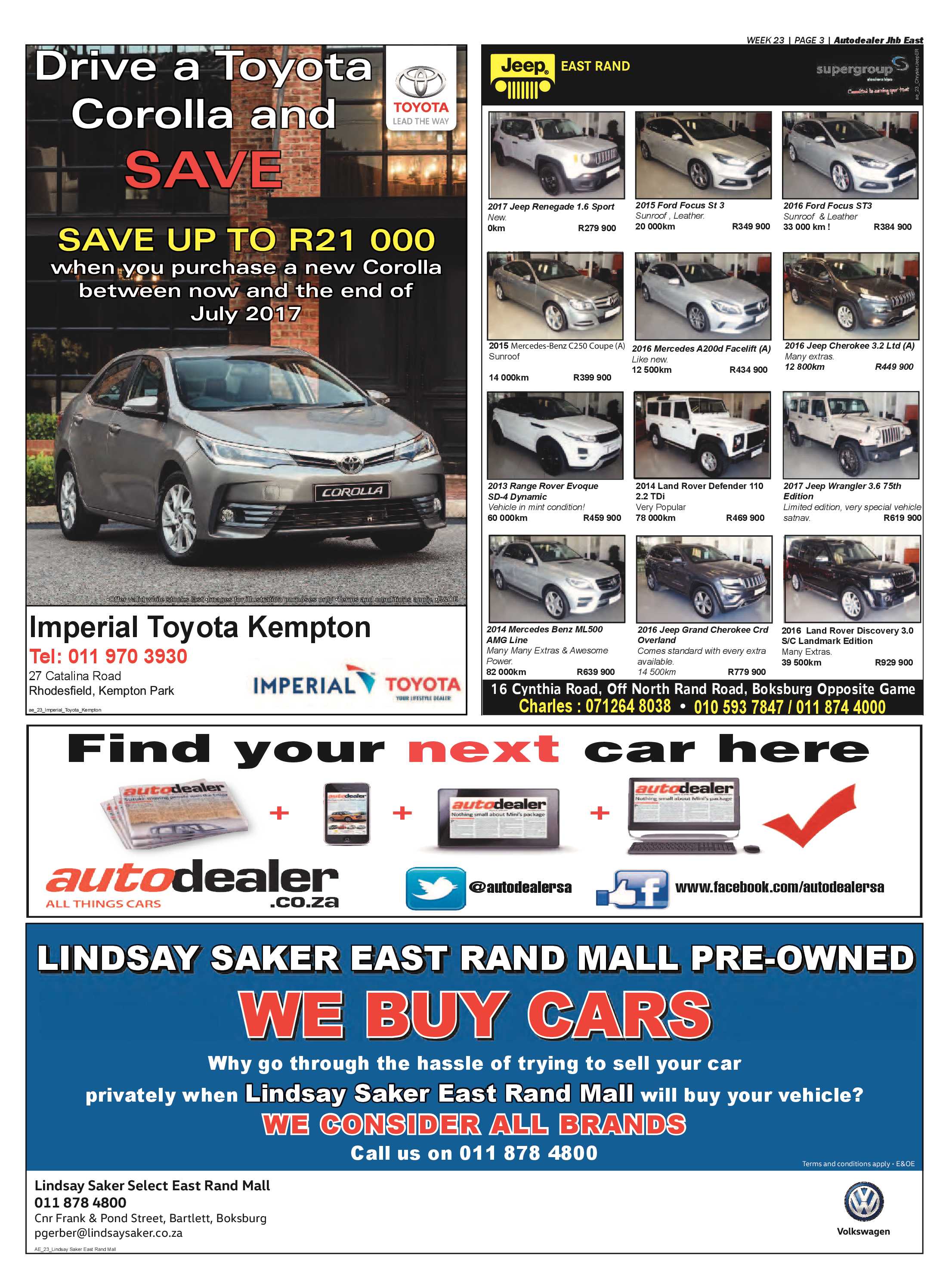 Bedfordview and Edenvale News 07 June 2017 page 23