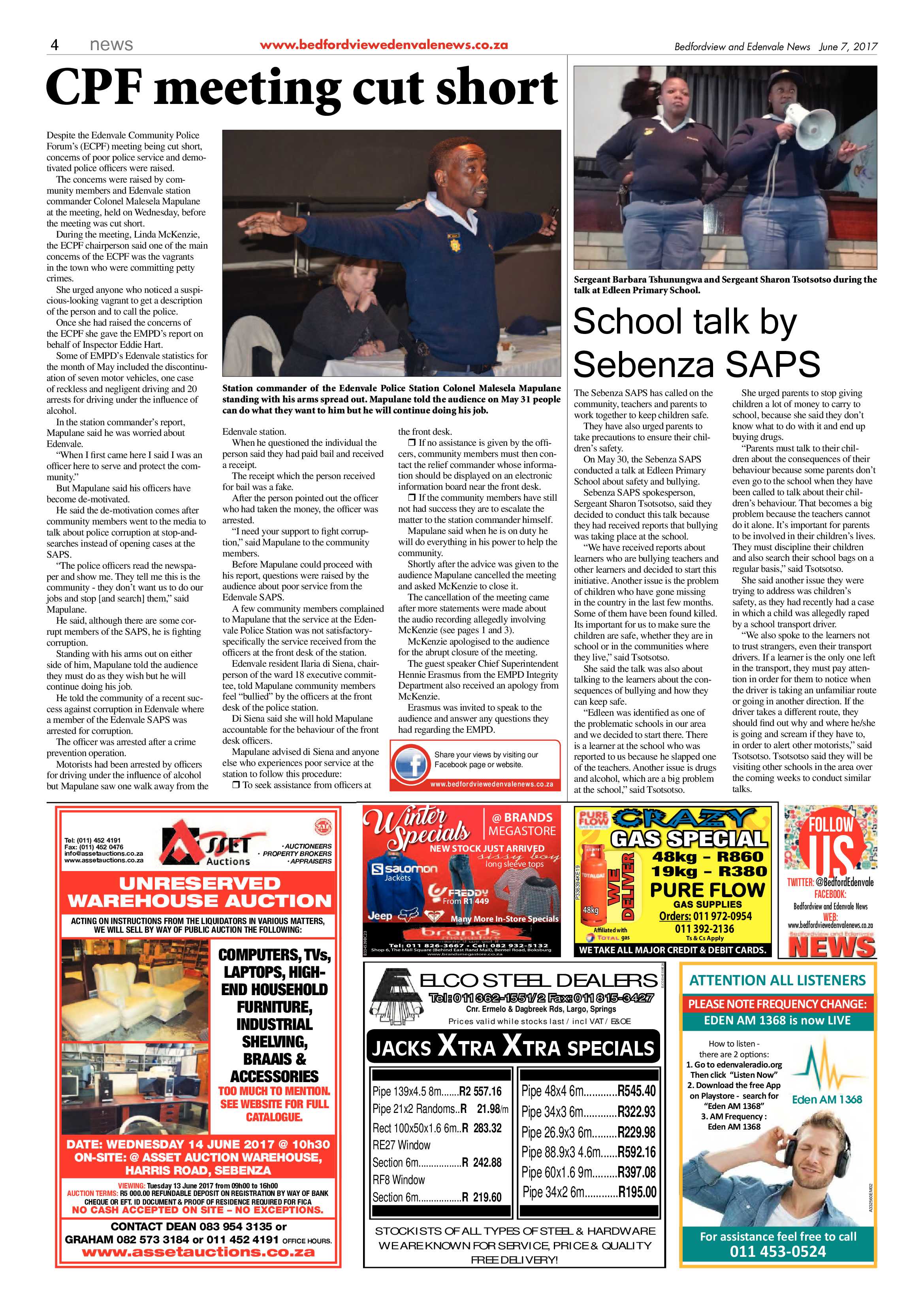 Bedfordview and Edenvale News 07 June 2017 page 4