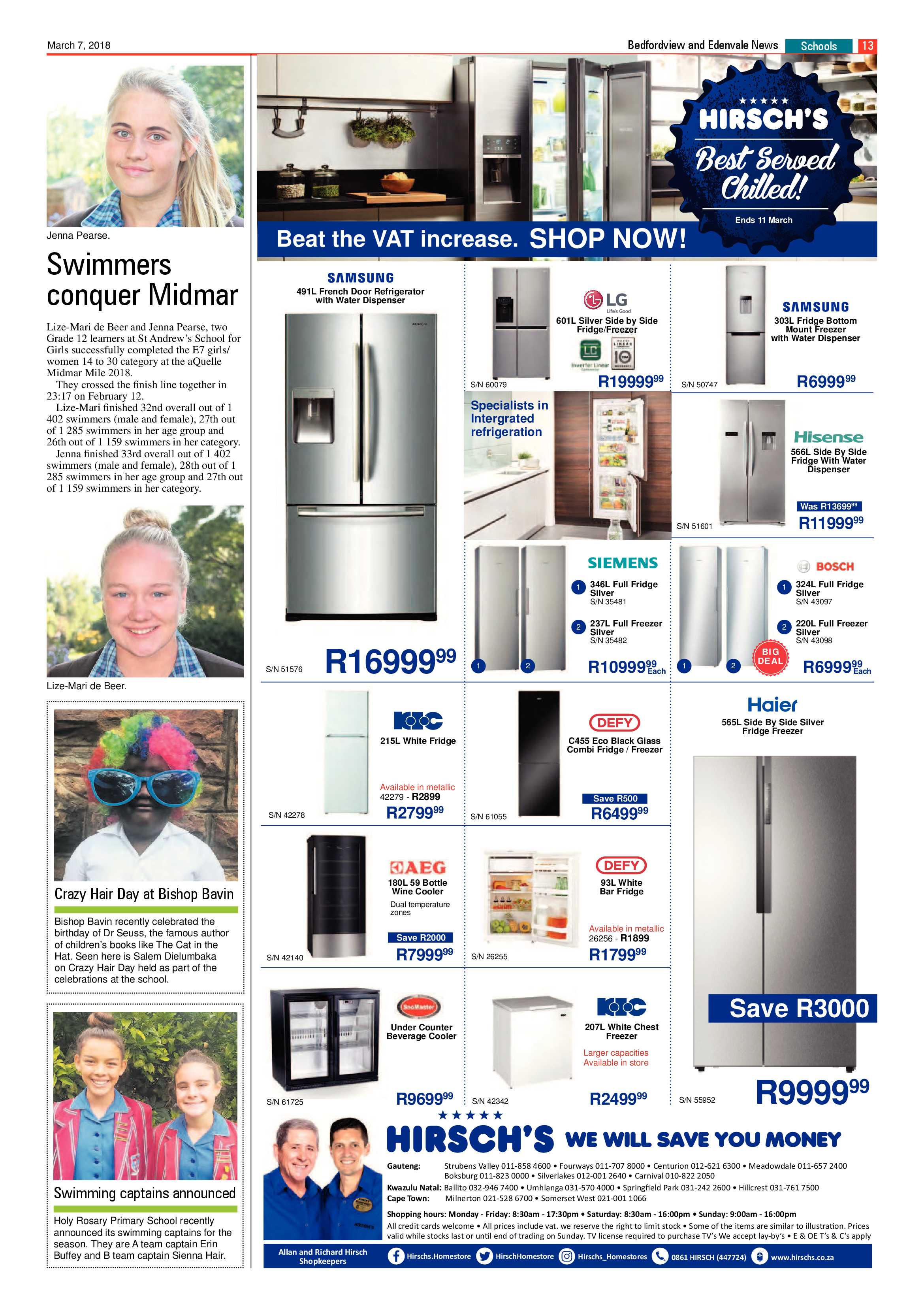 Bedfordview and Edenvale News 07 March 2018 page 13