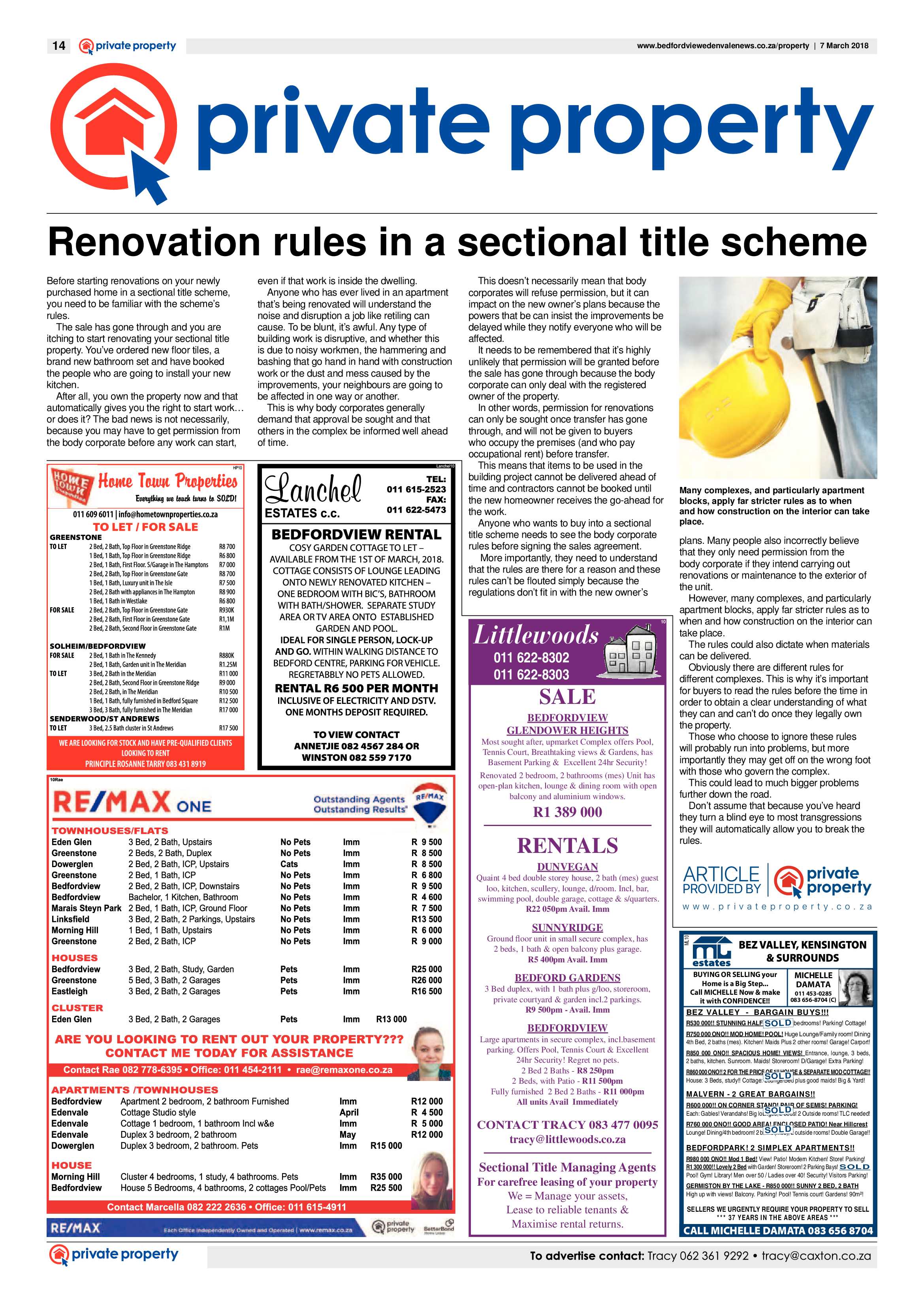 Bedfordview and Edenvale News 07 March 2018 page 14