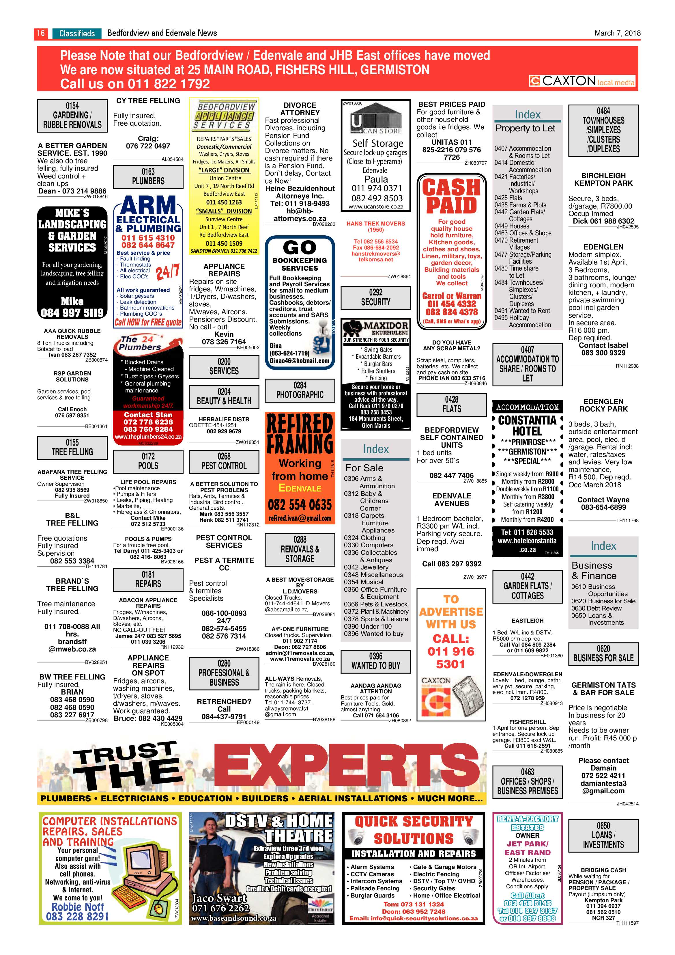 Bedfordview and Edenvale News 07 March 2018 page 16