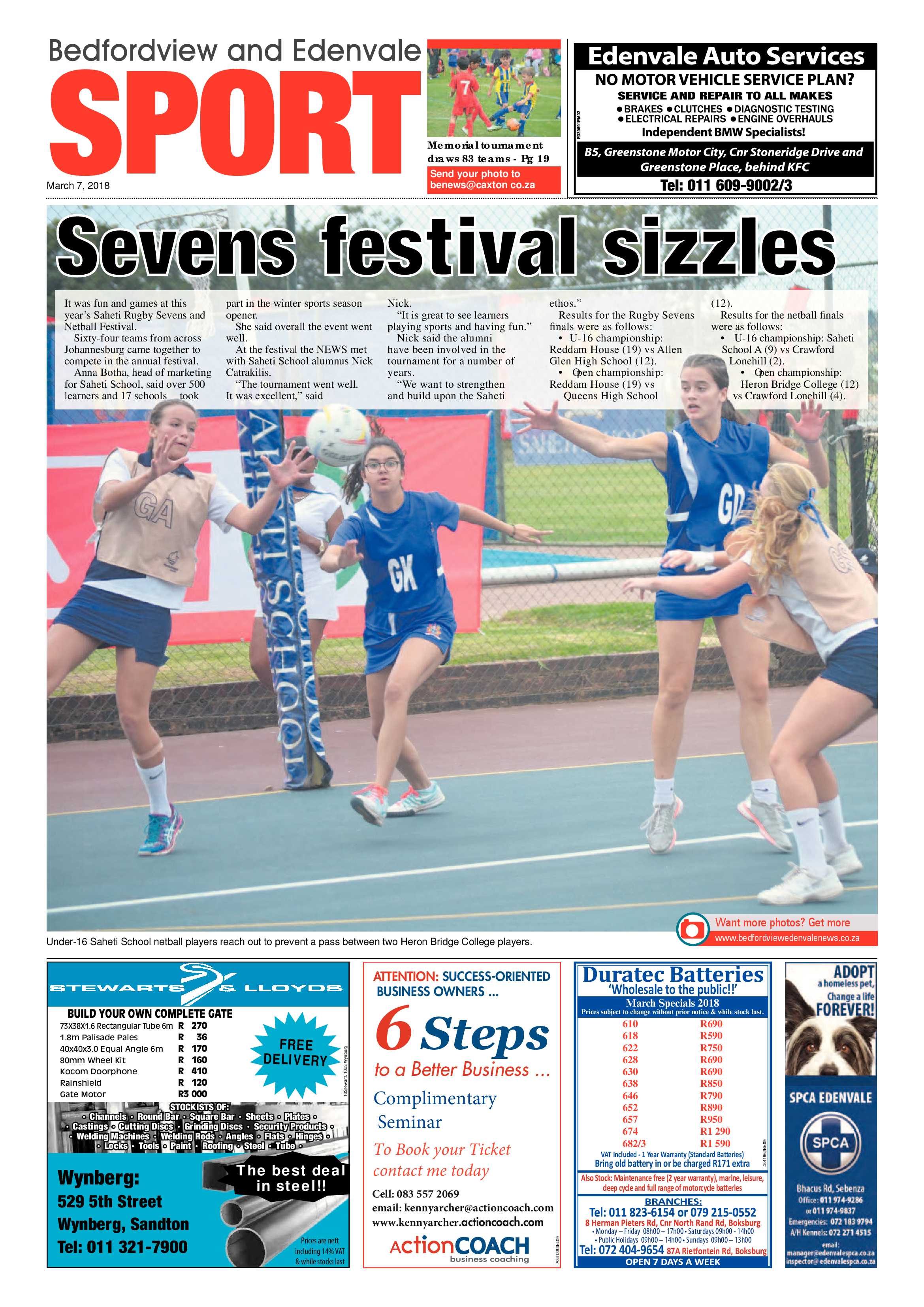 Bedfordview and Edenvale News 07 March 2018 page 20
