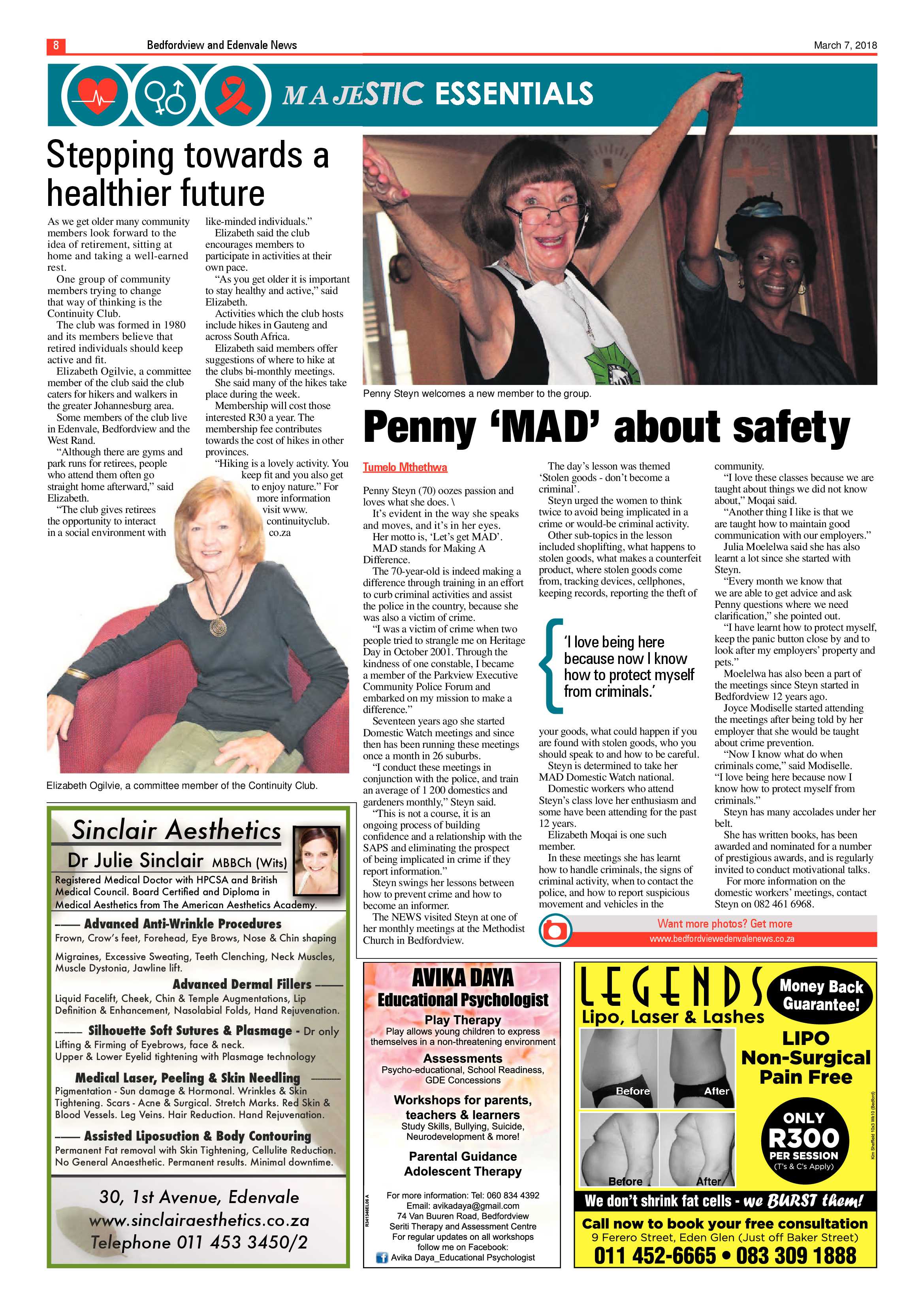 Bedfordview and Edenvale News 07 March 2018 page 8