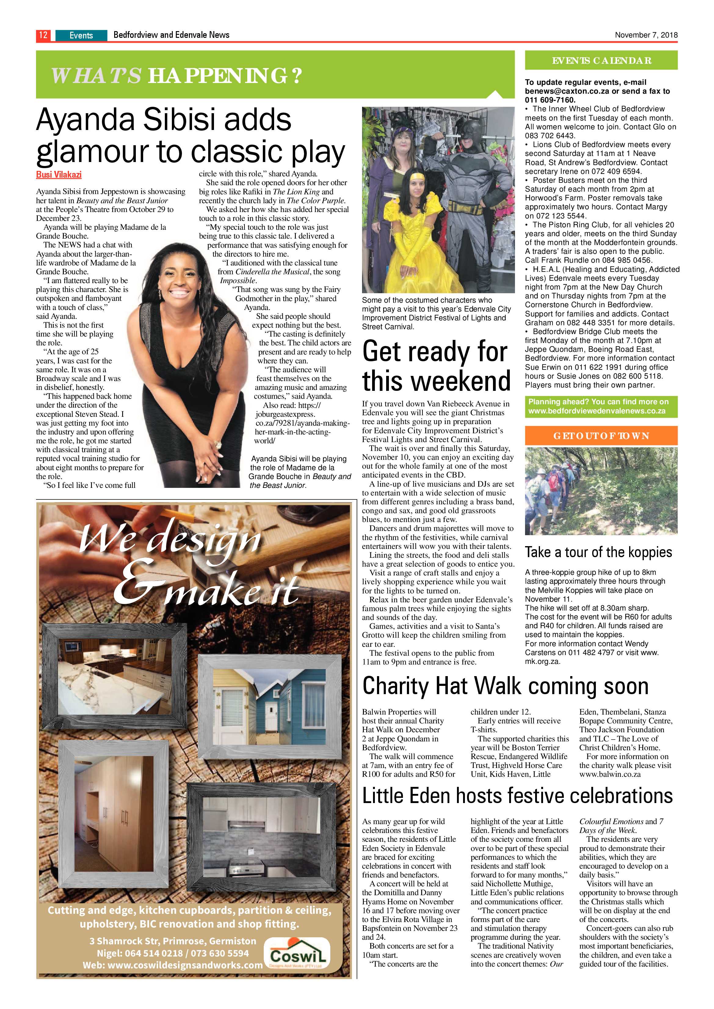 Bedfordview and Edenvale News 07 November 2018 page 12