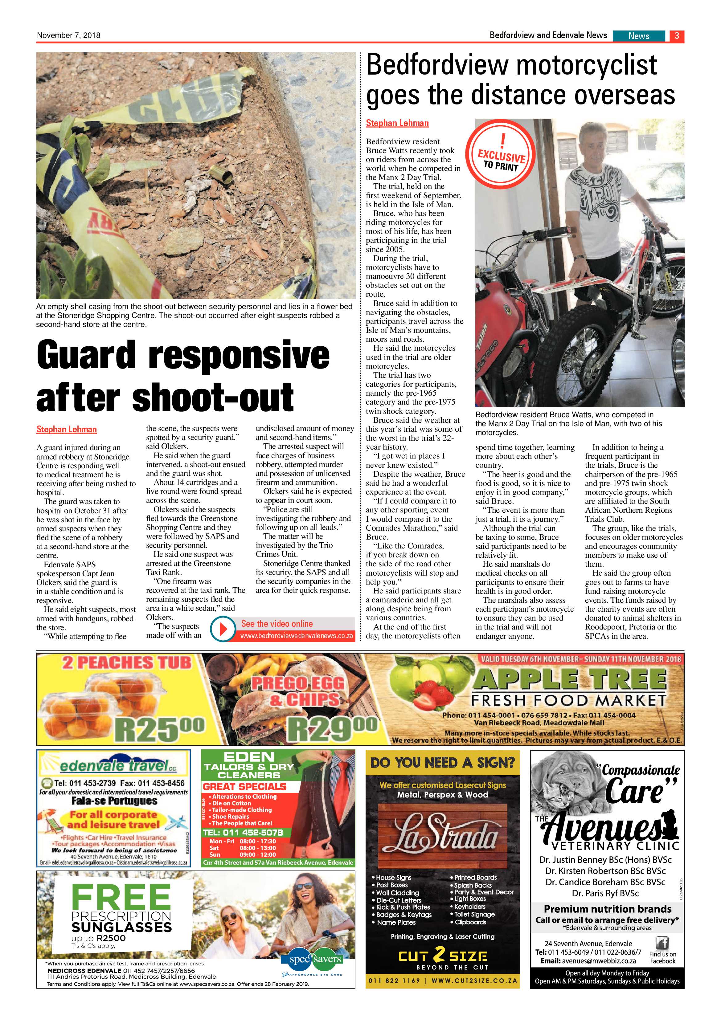 Bedfordview and Edenvale News 07 November 2018 page 3