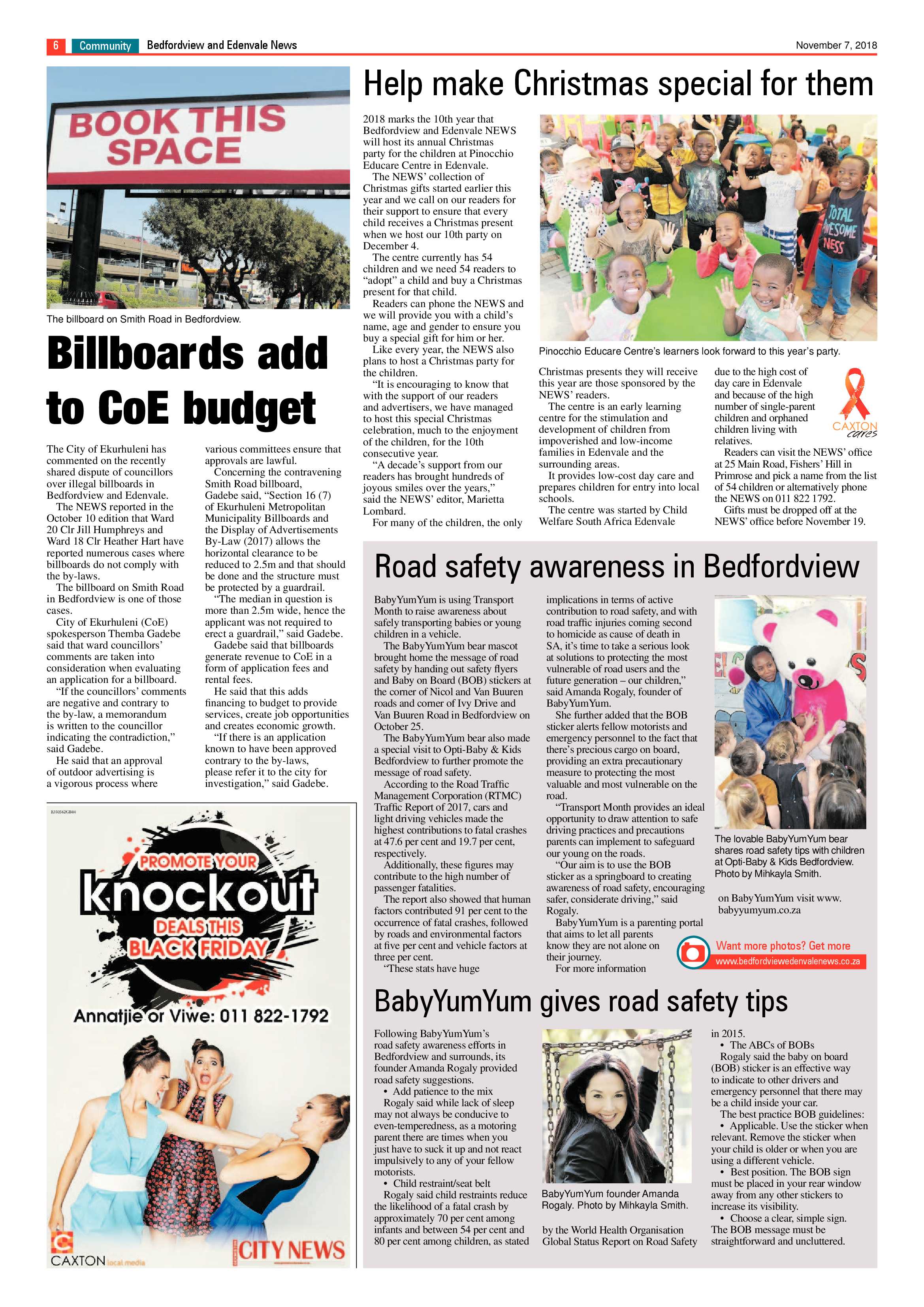 Bedfordview and Edenvale News 07 November 2018 page 6