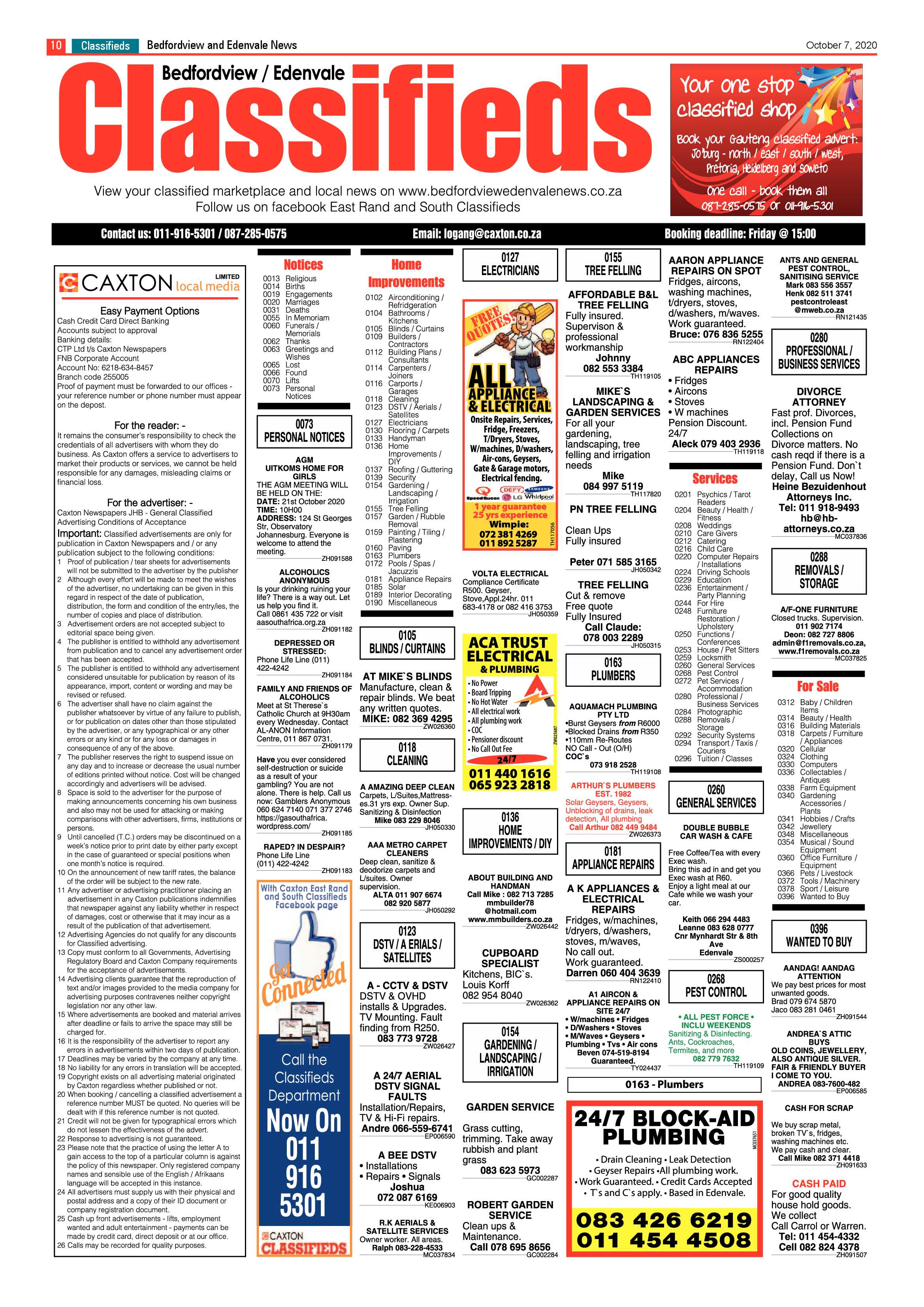 Bedfordview and Edenvale News 07 October 2020 page 10
