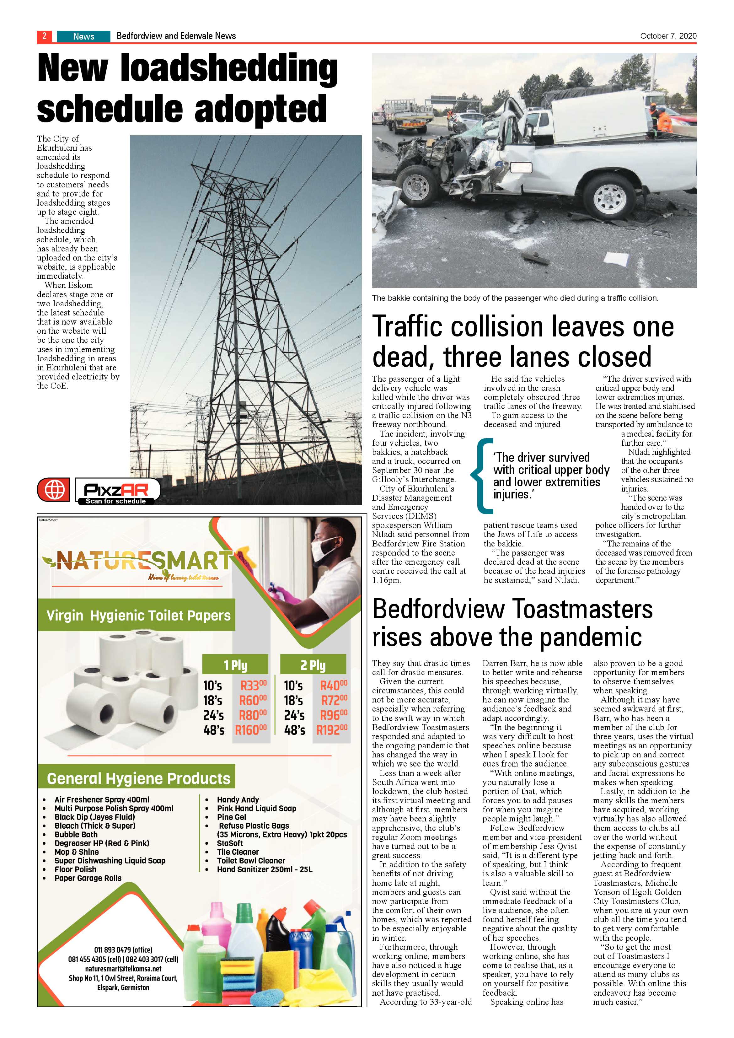 Bedfordview and Edenvale News 07 October 2020 page 2