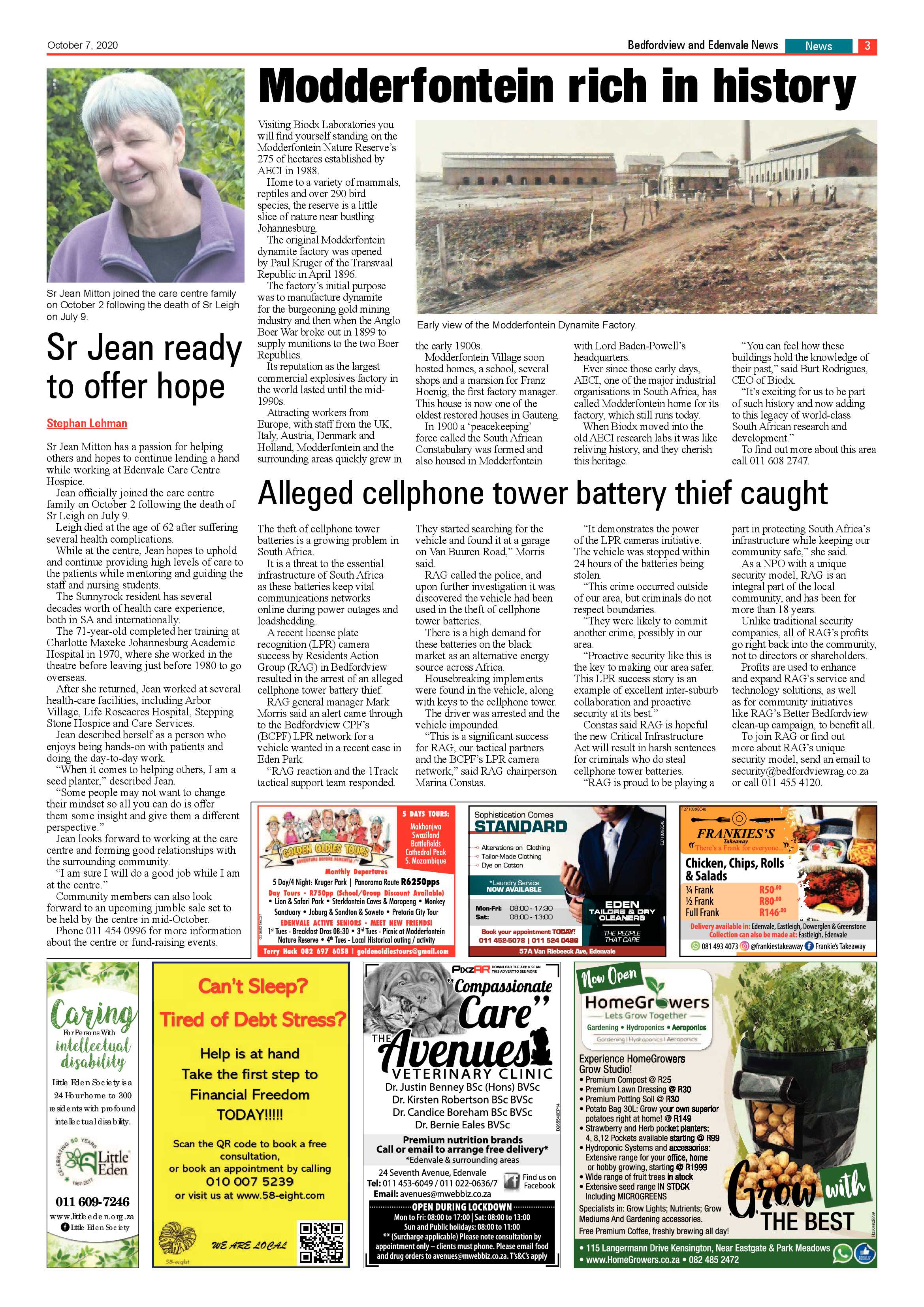 Bedfordview and Edenvale News 07 October 2020 page 3