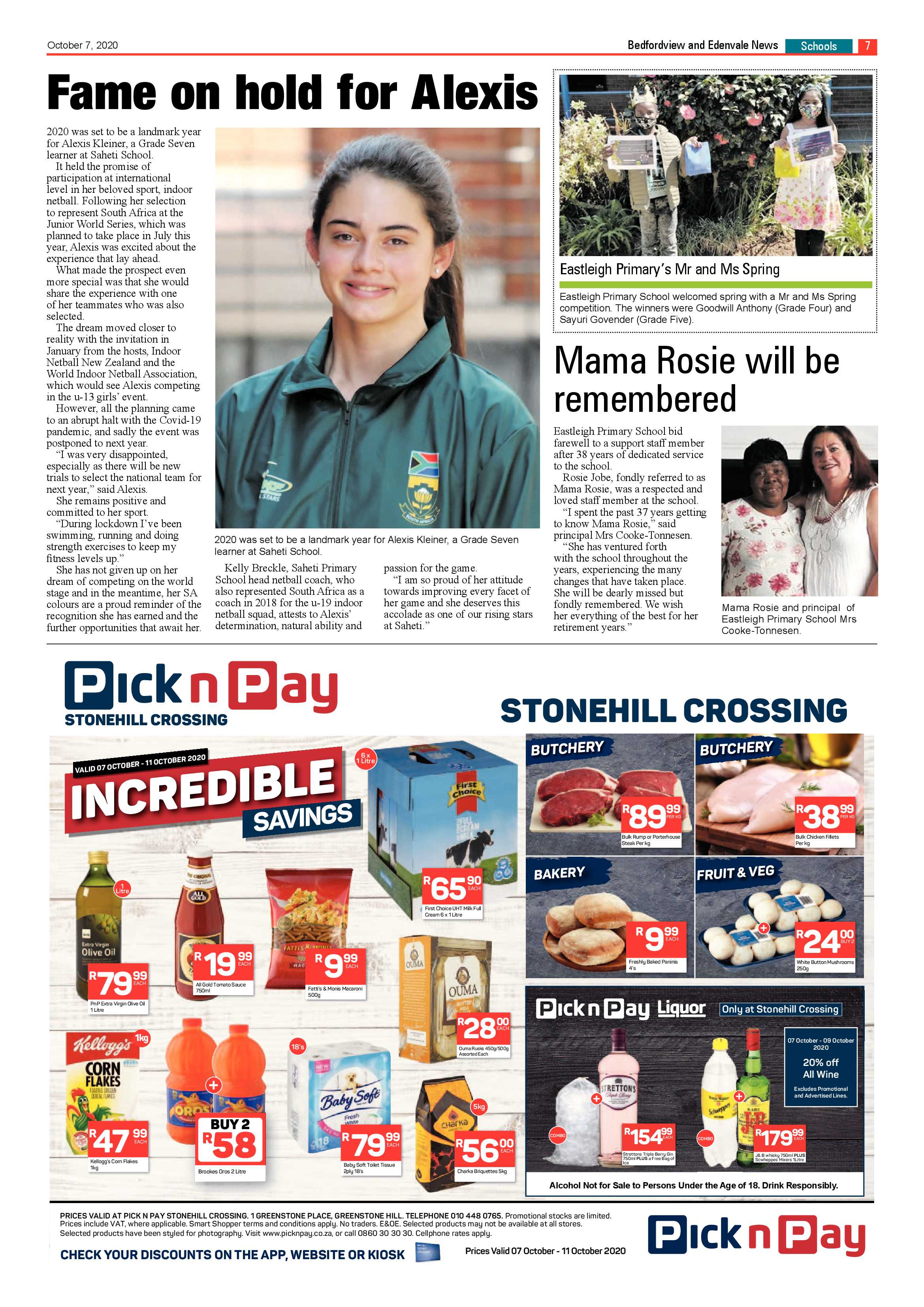 Bedfordview and Edenvale News 07 October 2020 page 7
