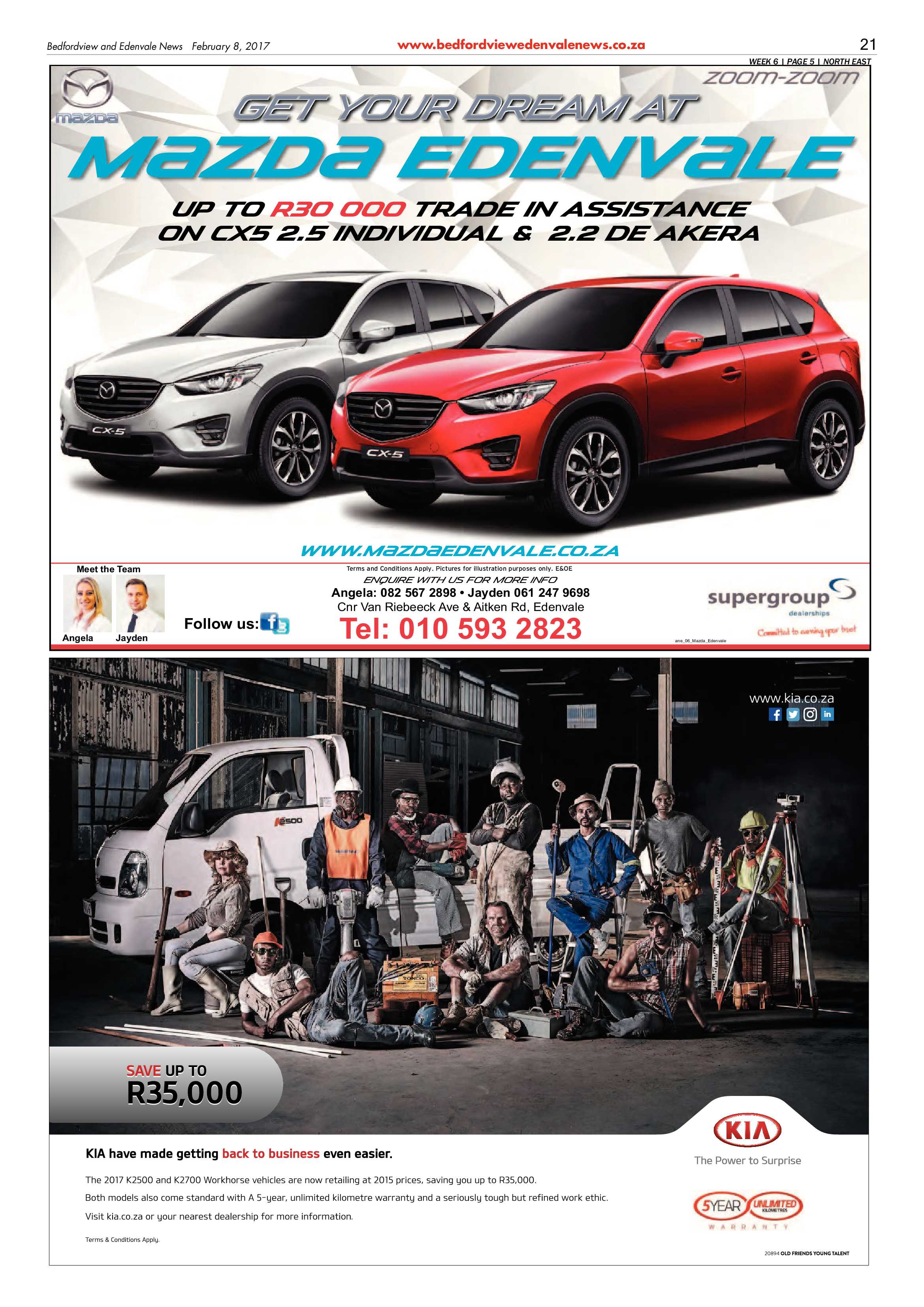 Bedfordview and Edenvale News 08 February 2017 page 21