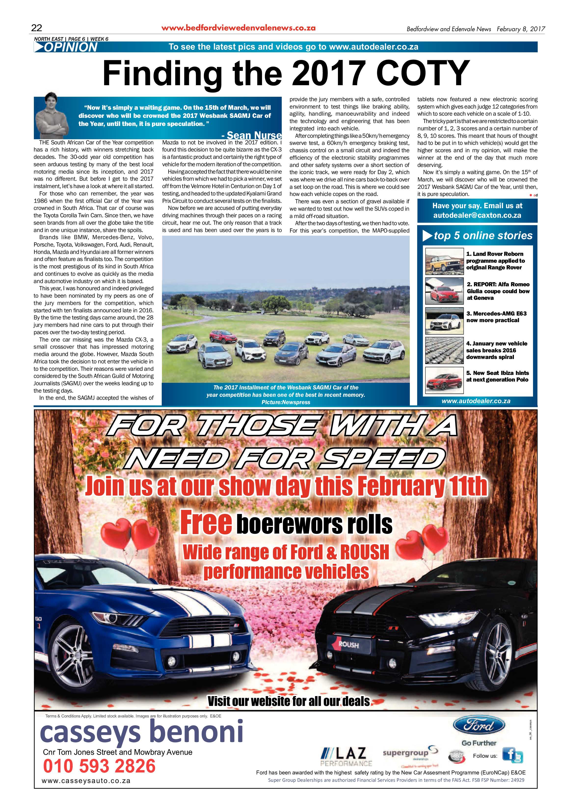 Bedfordview and Edenvale News 08 February 2017 page 22