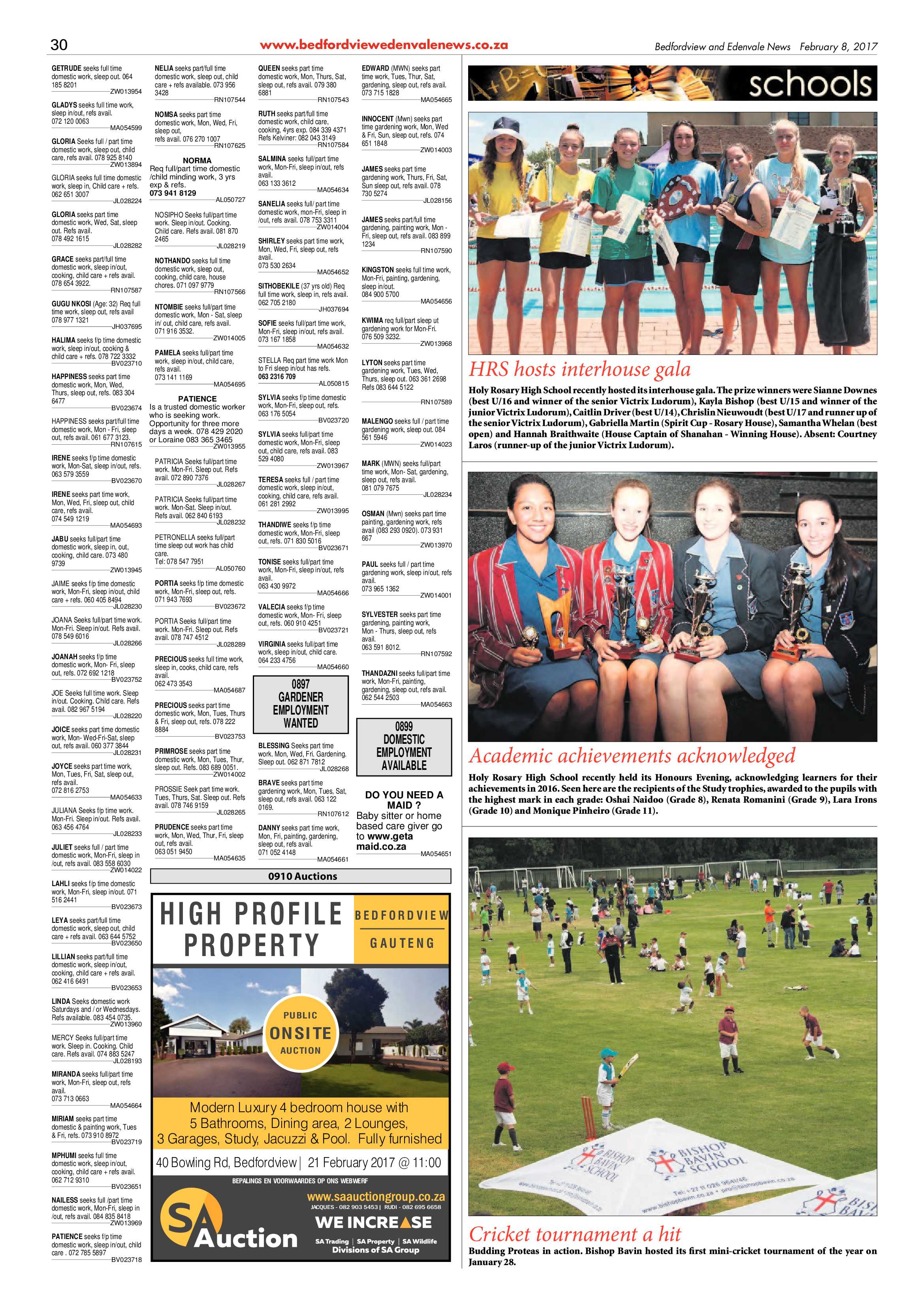 Bedfordview and Edenvale News 08 February 2017 page 30