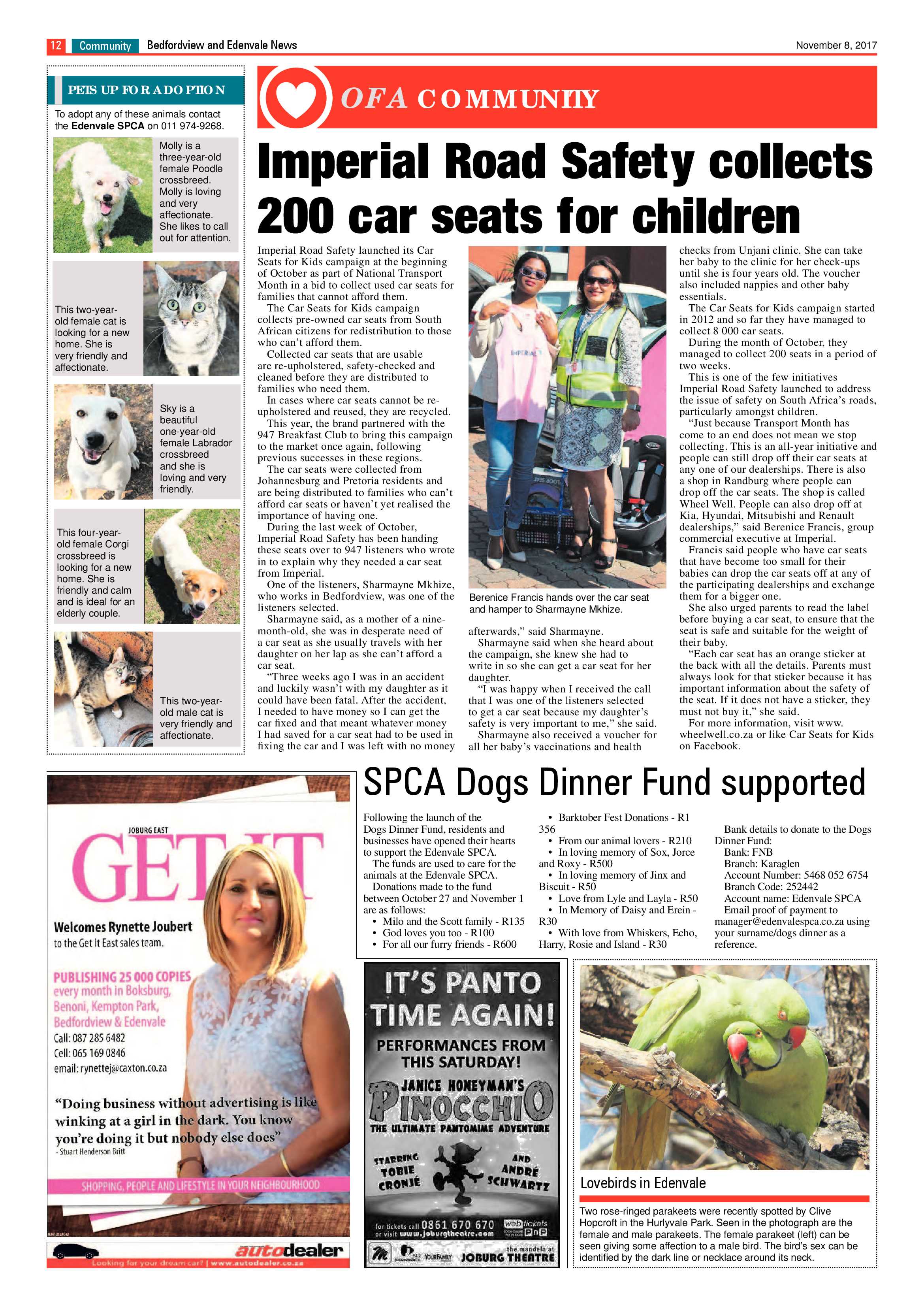 Bedfordview and Edenvale News 08 November 2017 page 12