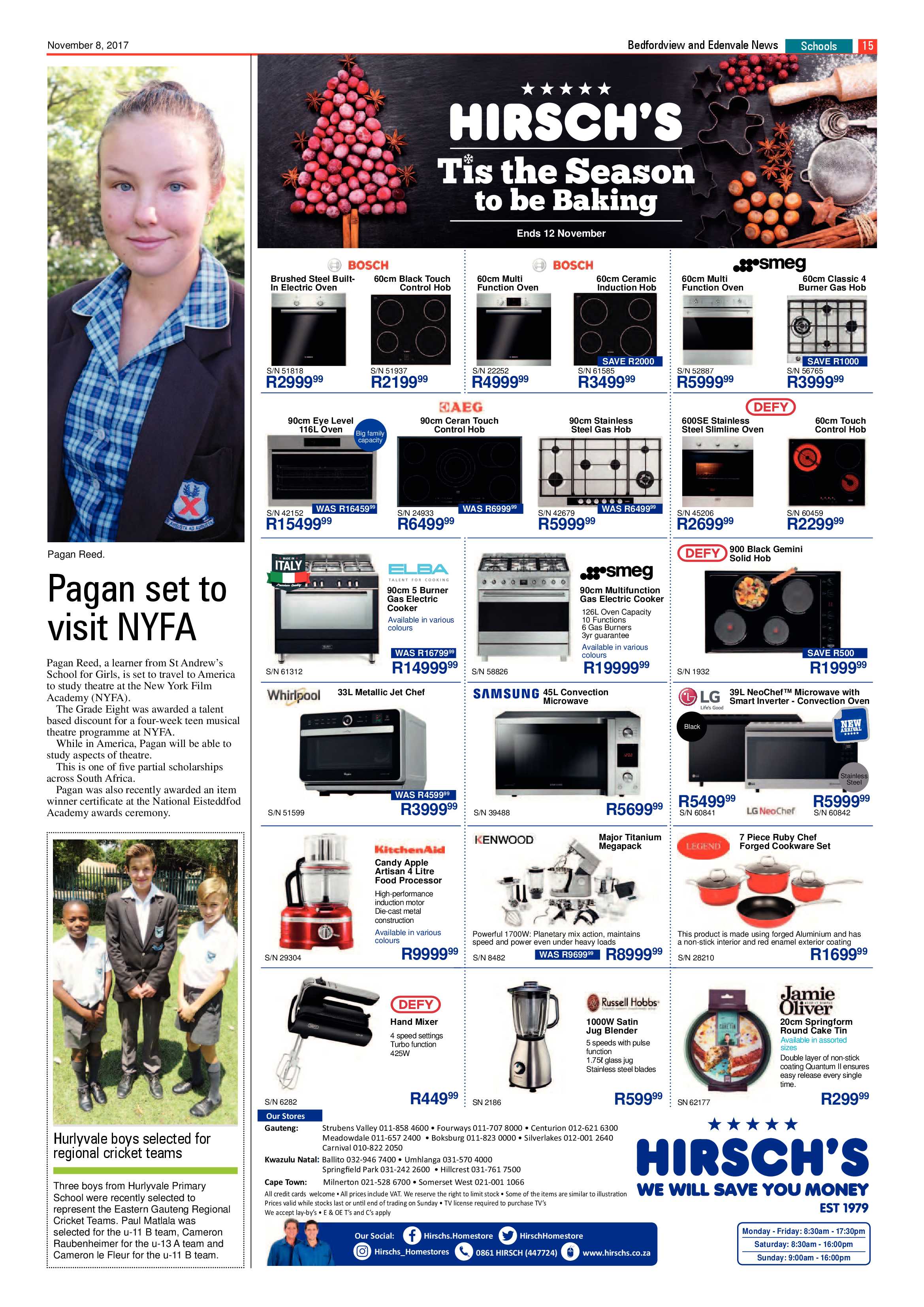Bedfordview and Edenvale News 08 November 2017 page 15
