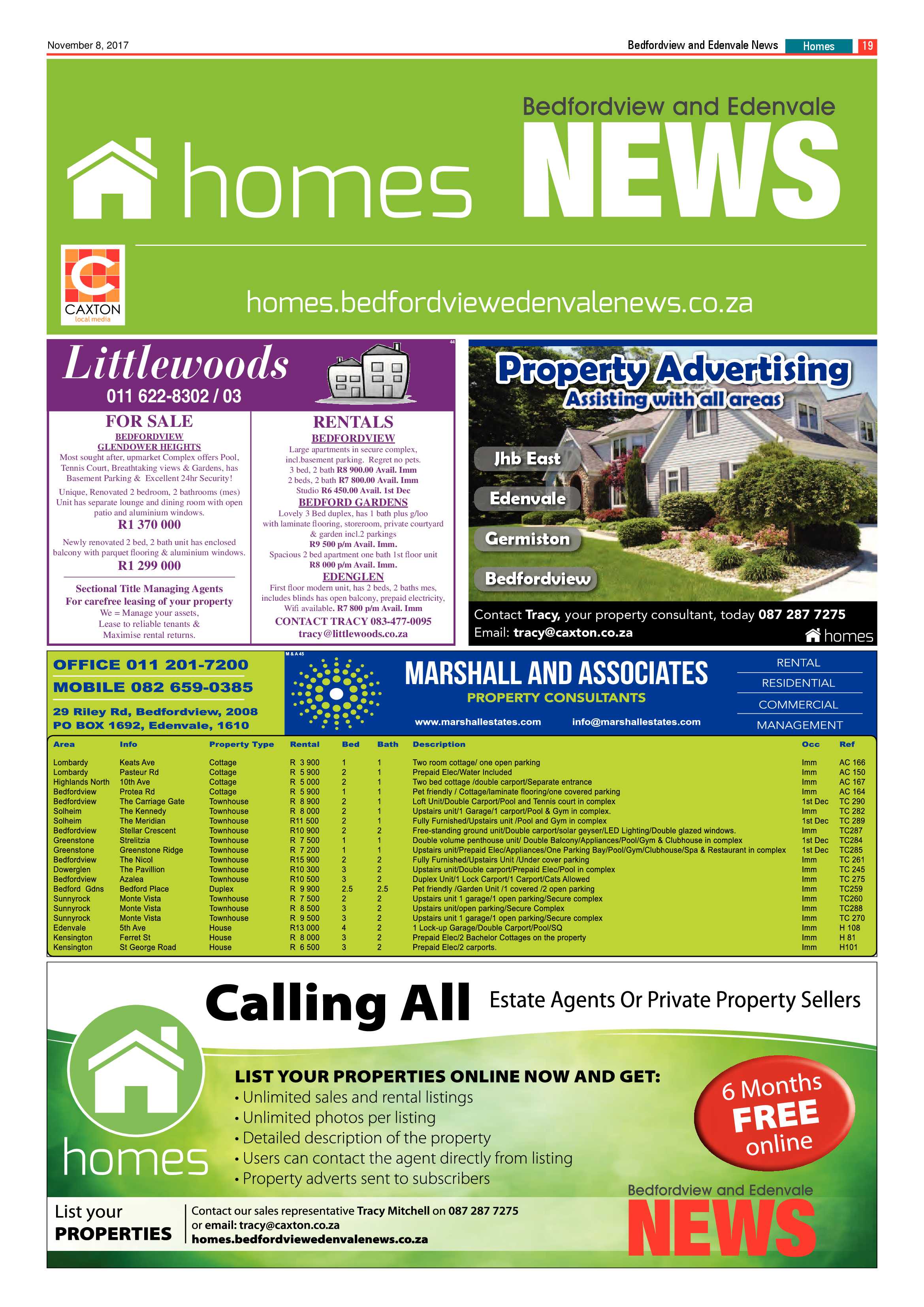 Bedfordview and Edenvale News 08 November 2017 page 19