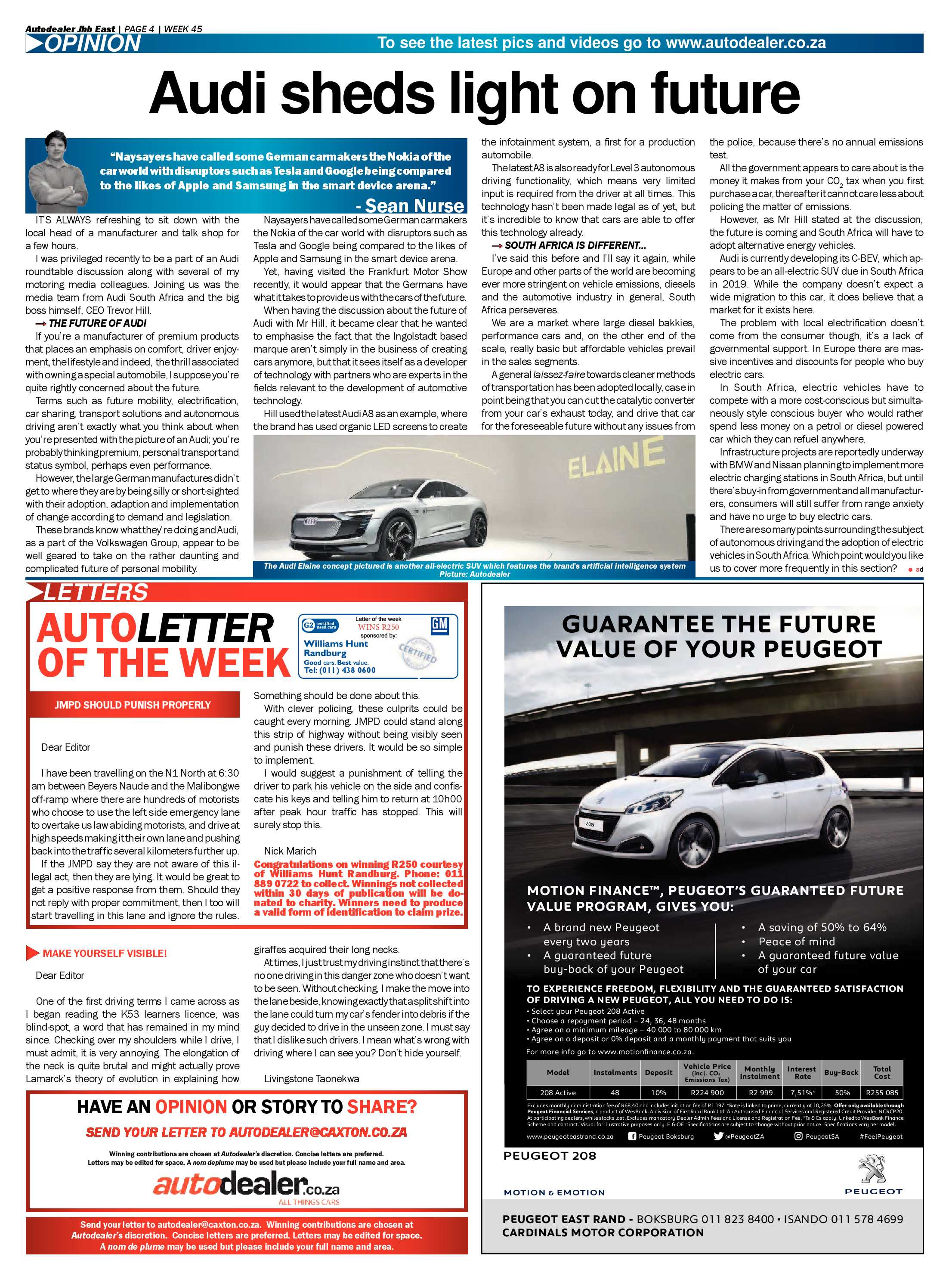 Bedfordview and Edenvale News 08 November 2017 page 28