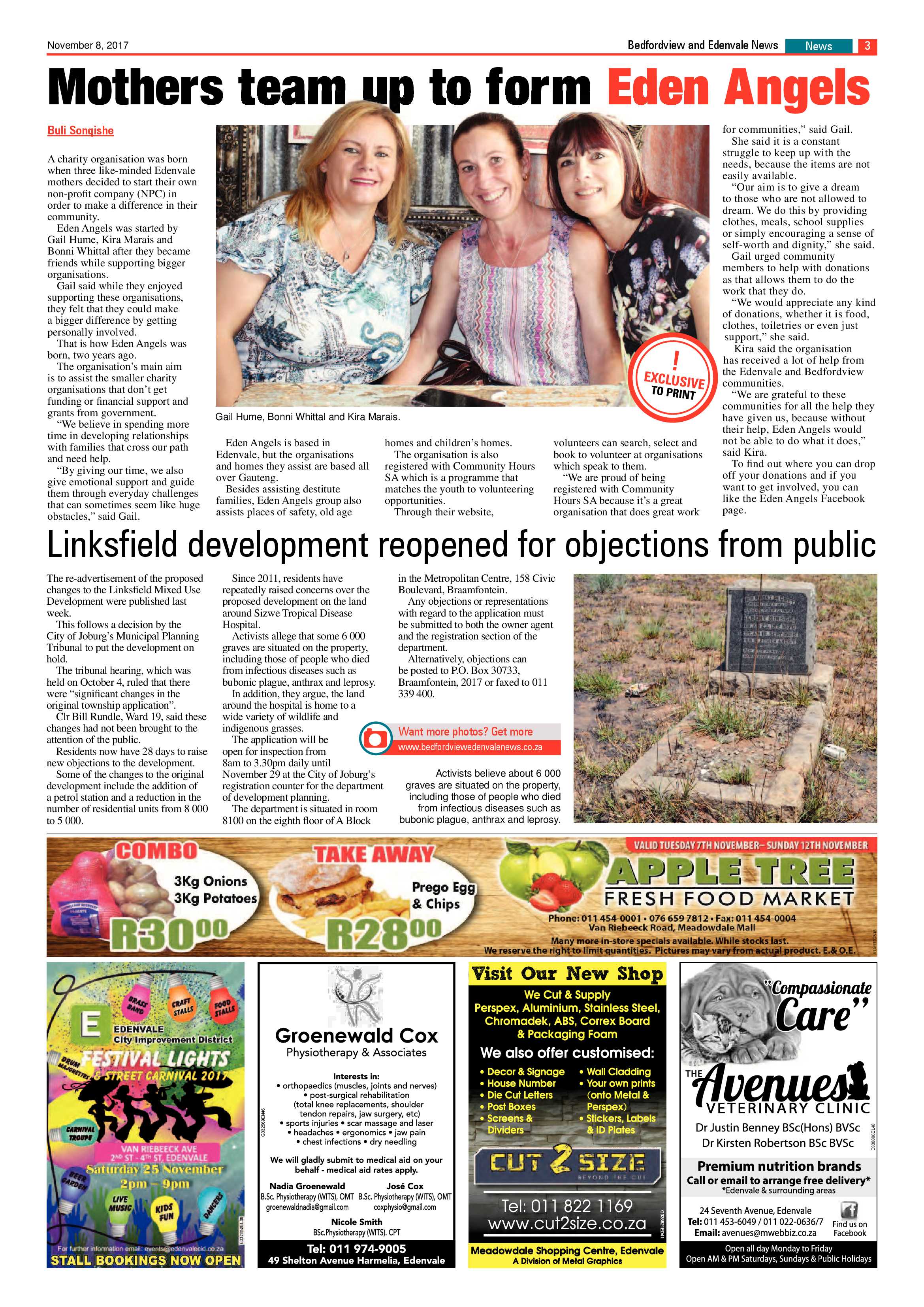 Bedfordview and Edenvale News 08 November 2017 page 3