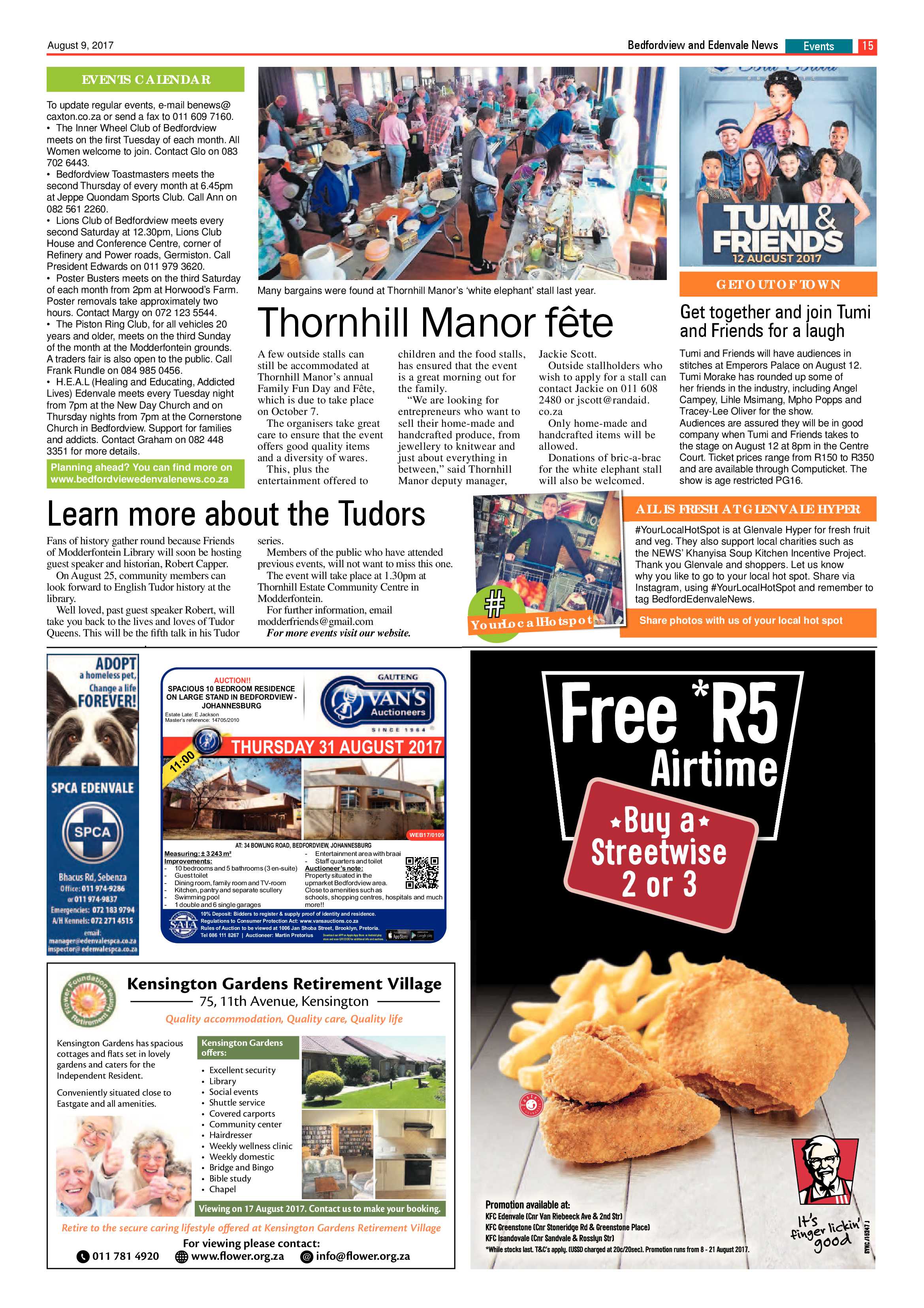 Bedfordview and Edenvale News 09 August 2017 page 15