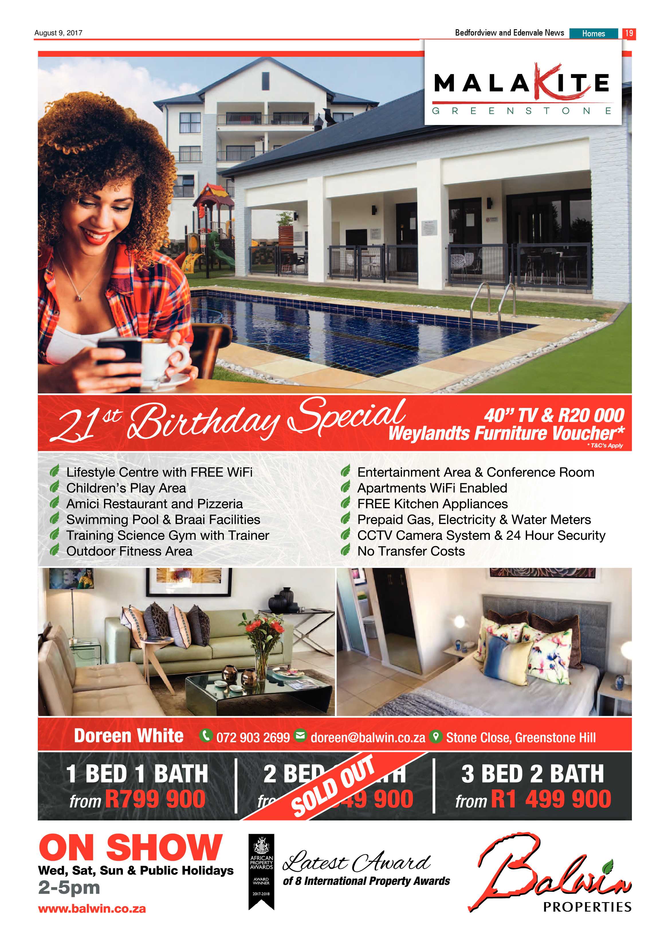 Bedfordview and Edenvale News 09 August 2017 page 19