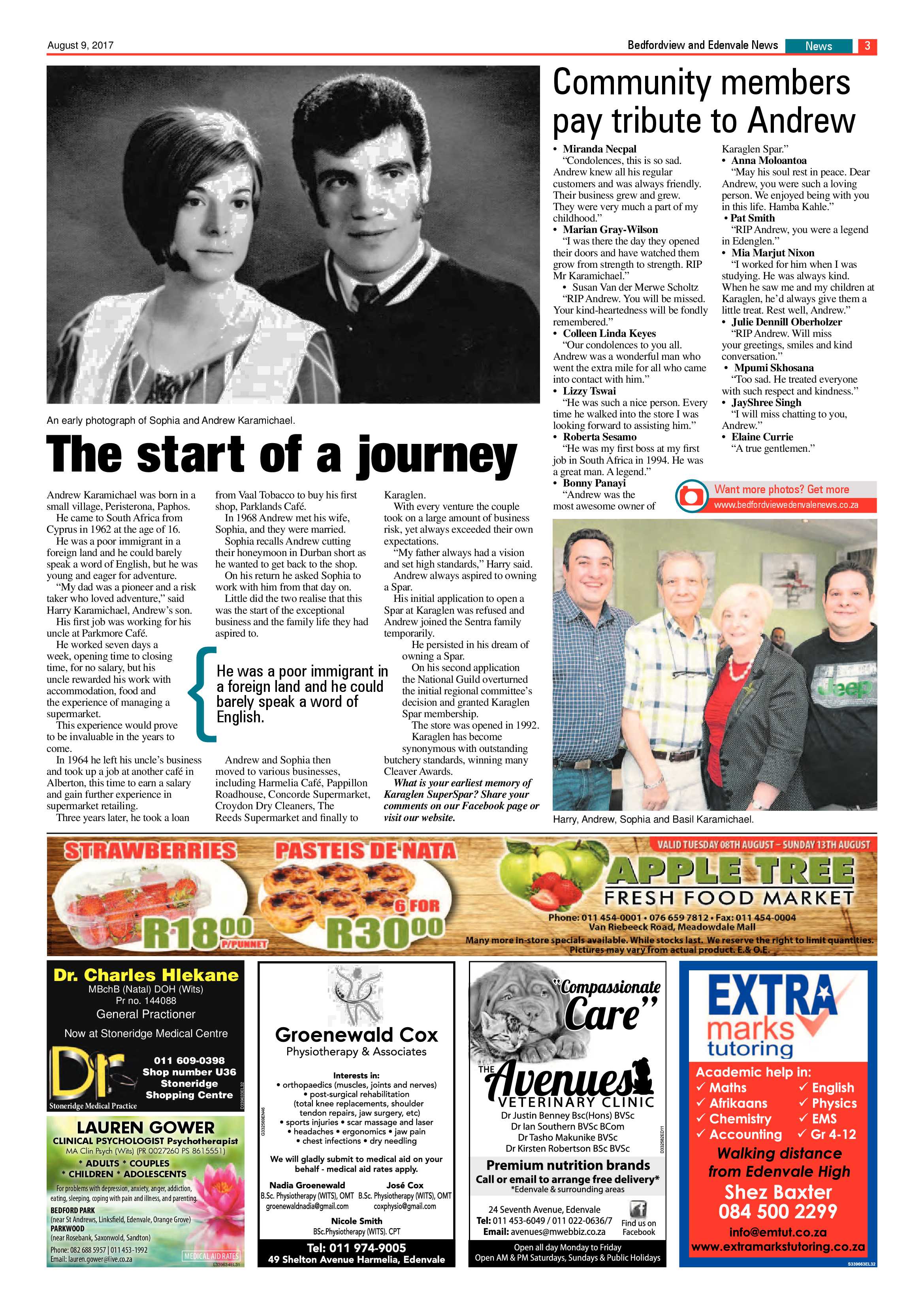 Bedfordview and Edenvale News 09 August 2017 page 3