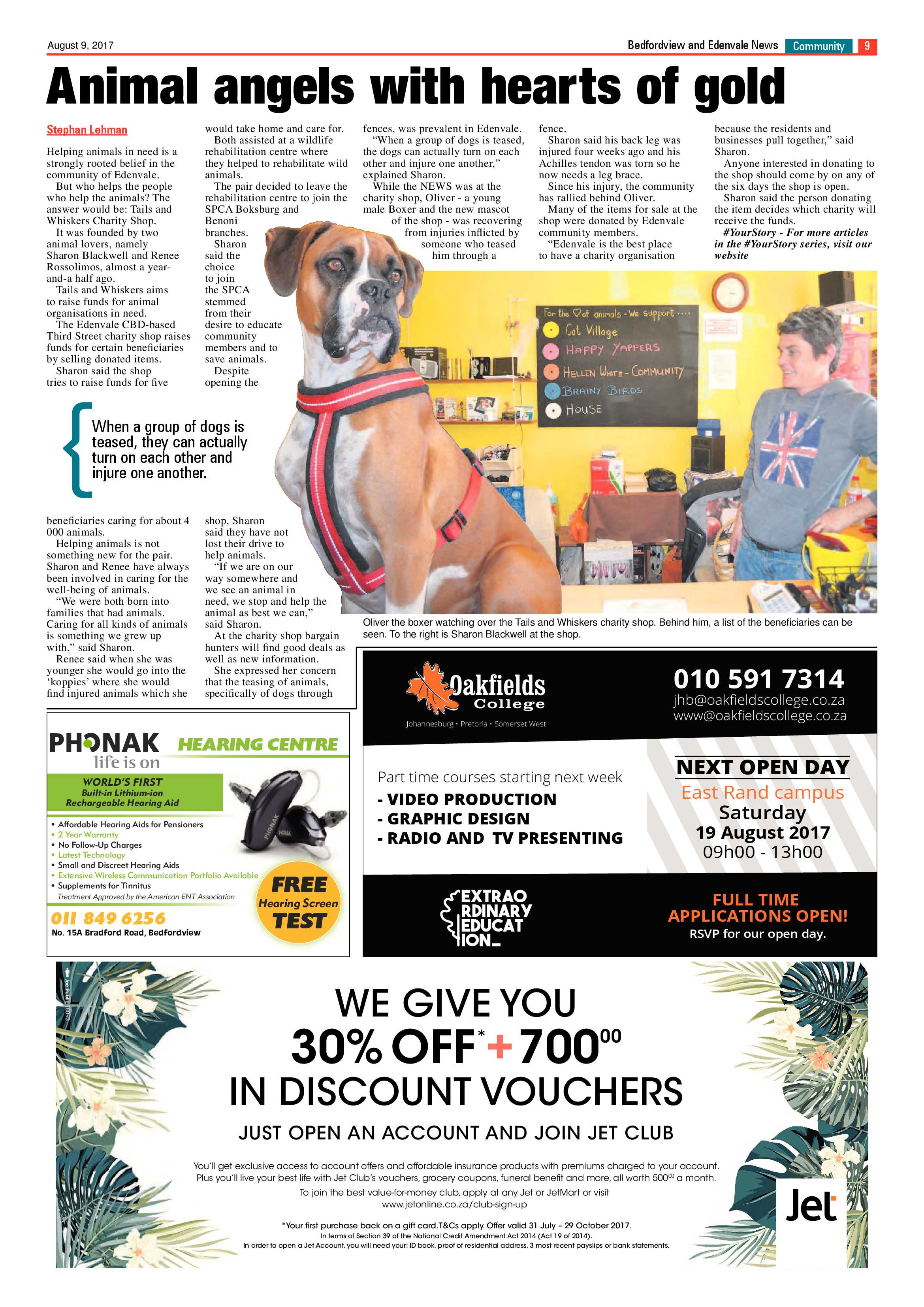 Bedfordview and Edenvale News 09 August 2017 page 9