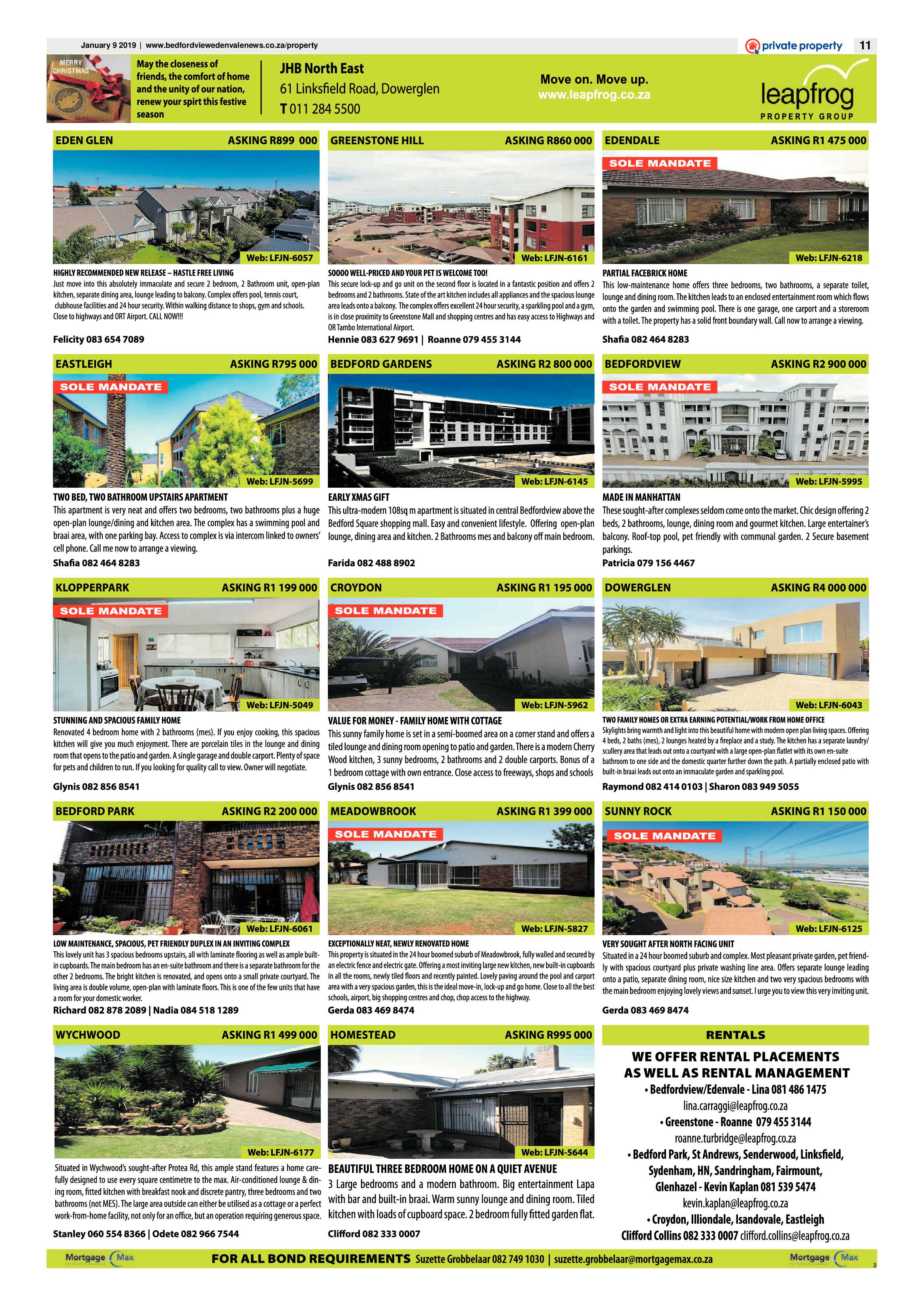 Bedfordview and Edenvale News 09 January 2019 page 11