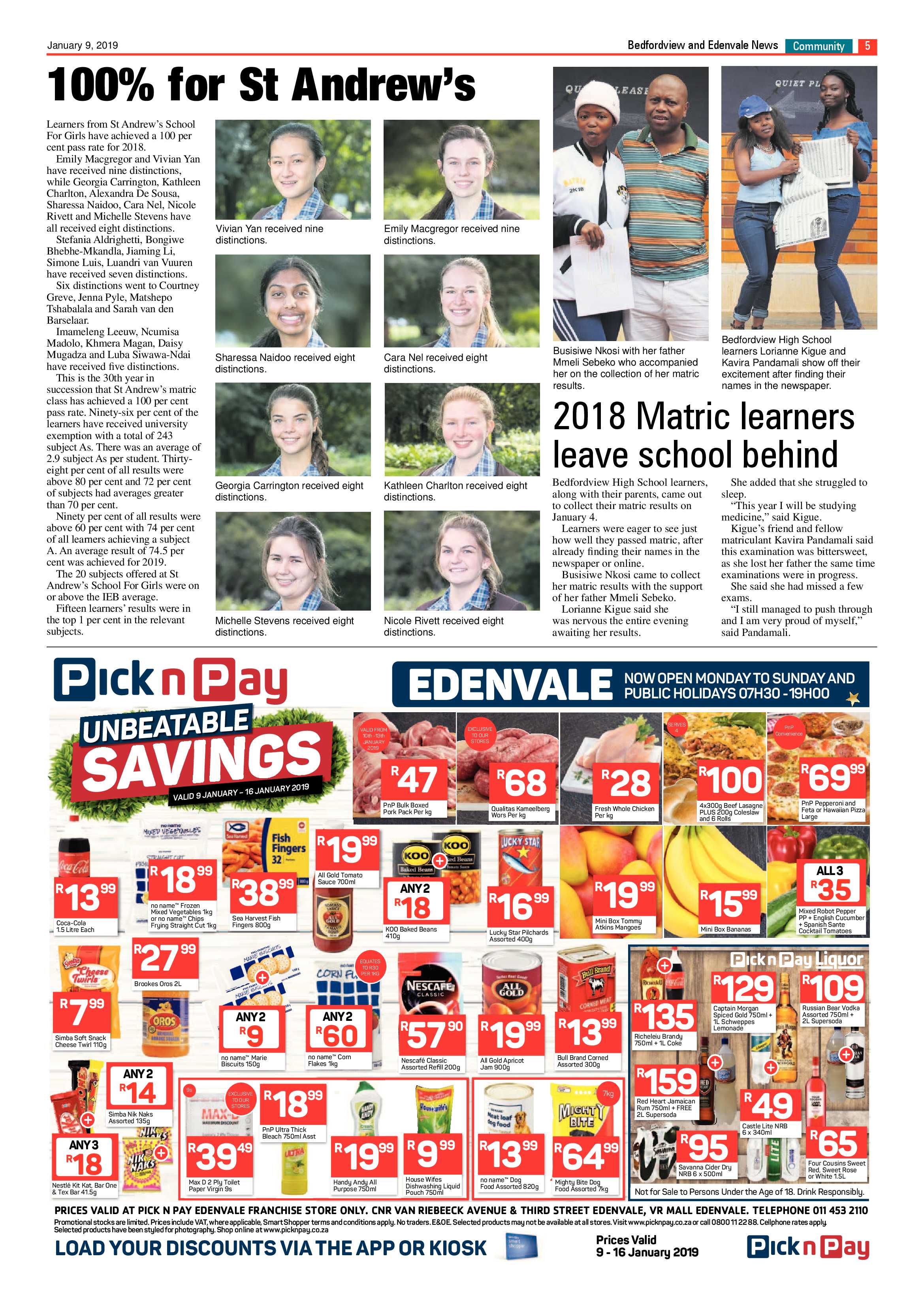 Bedfordview and Edenvale News 09 January 2019 page 5