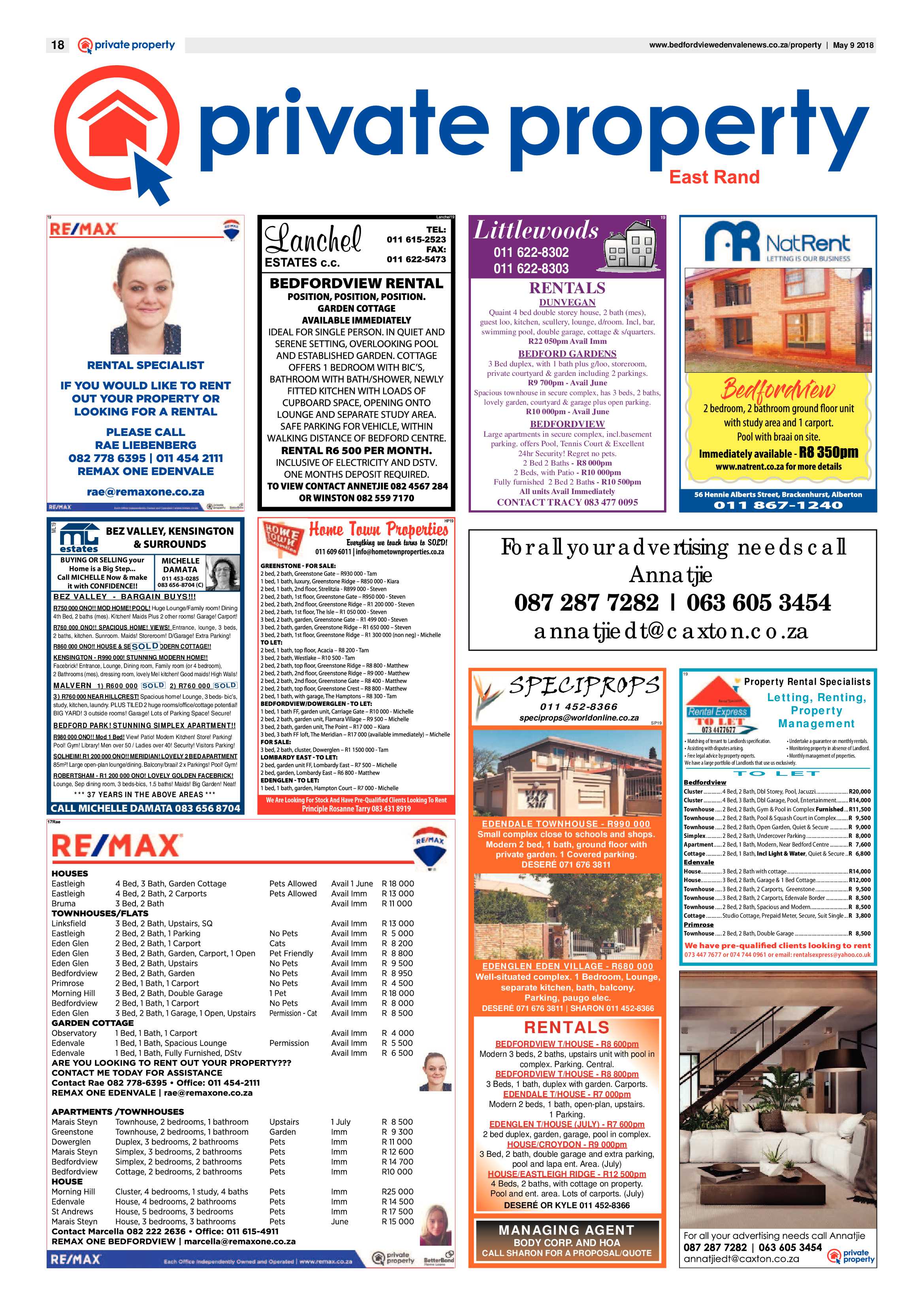 Bedfordview and Edenvale News 09 May 2018 page 12