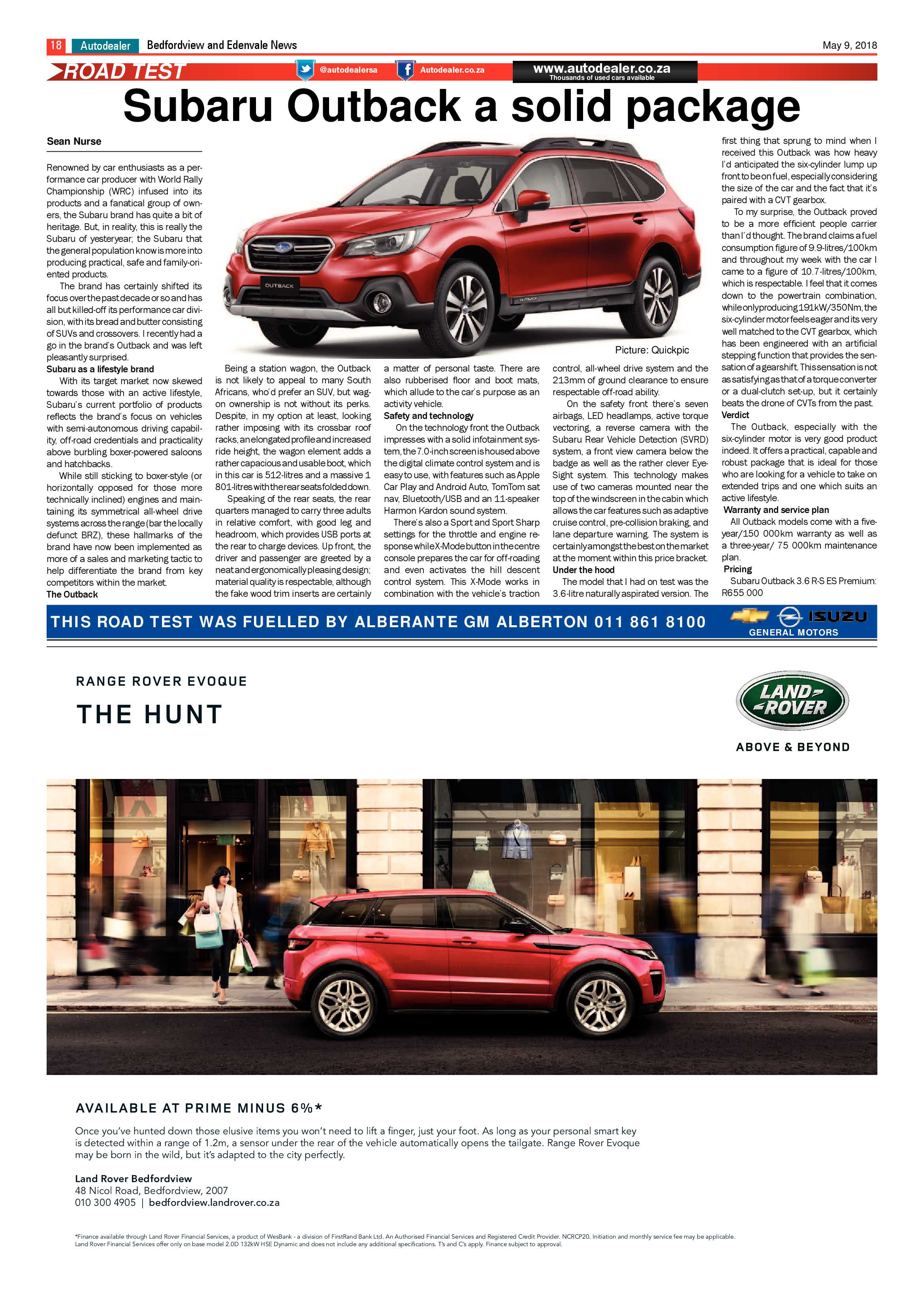 Bedfordview and Edenvale News 09 May 2018 page 18