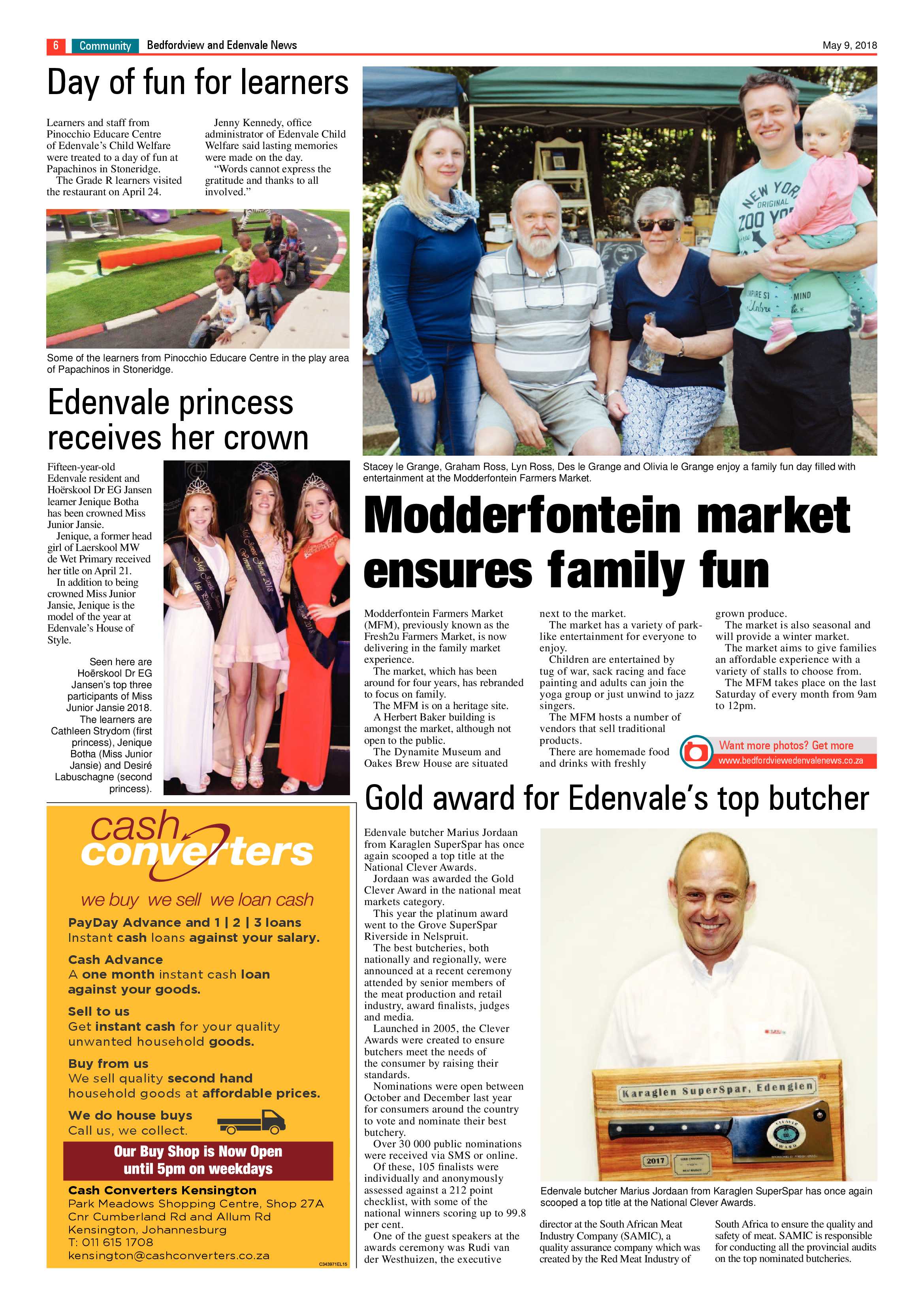 Bedfordview and Edenvale News 09 May 2018 page 6