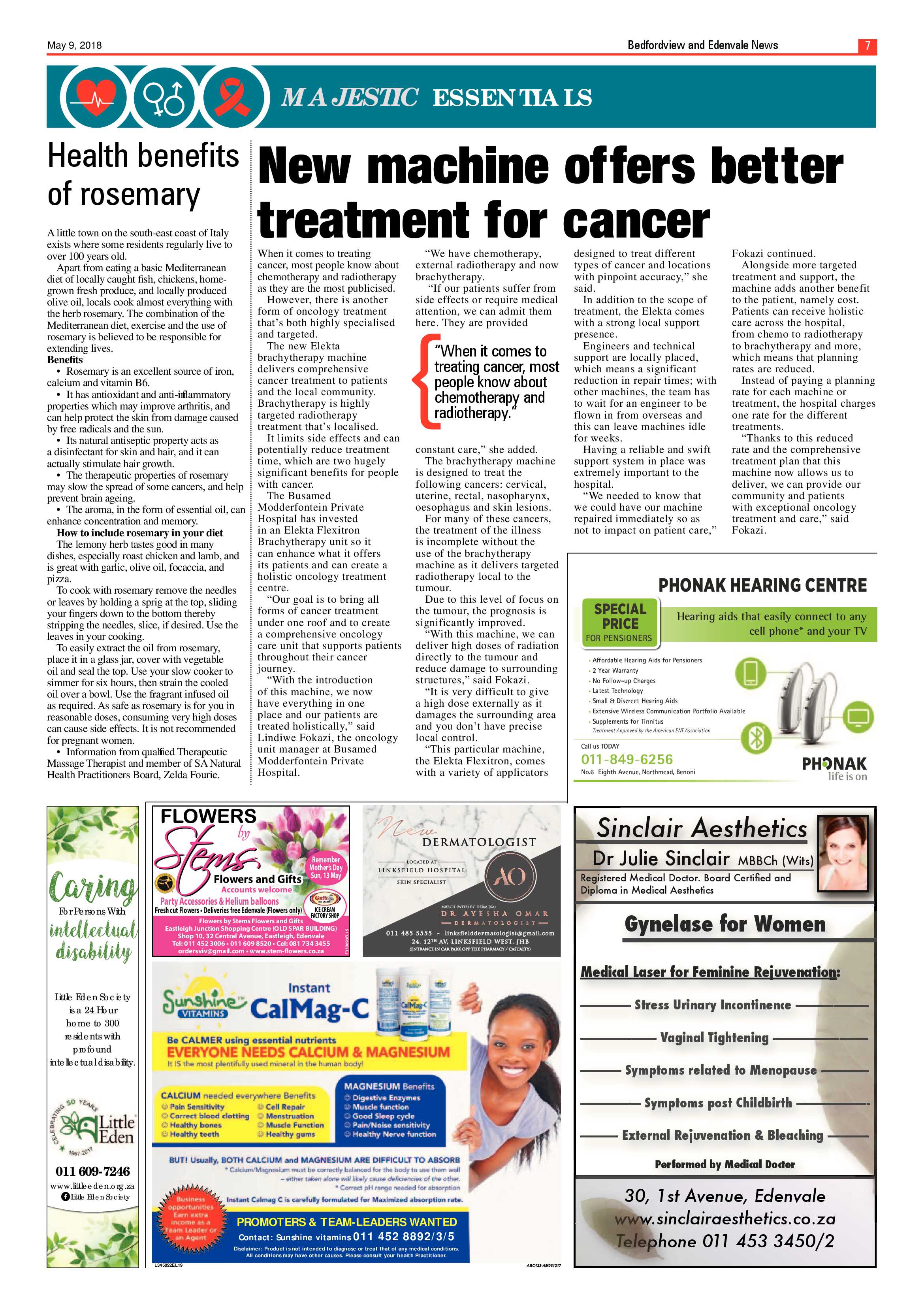 Bedfordview and Edenvale News 09 May 2018 page 7