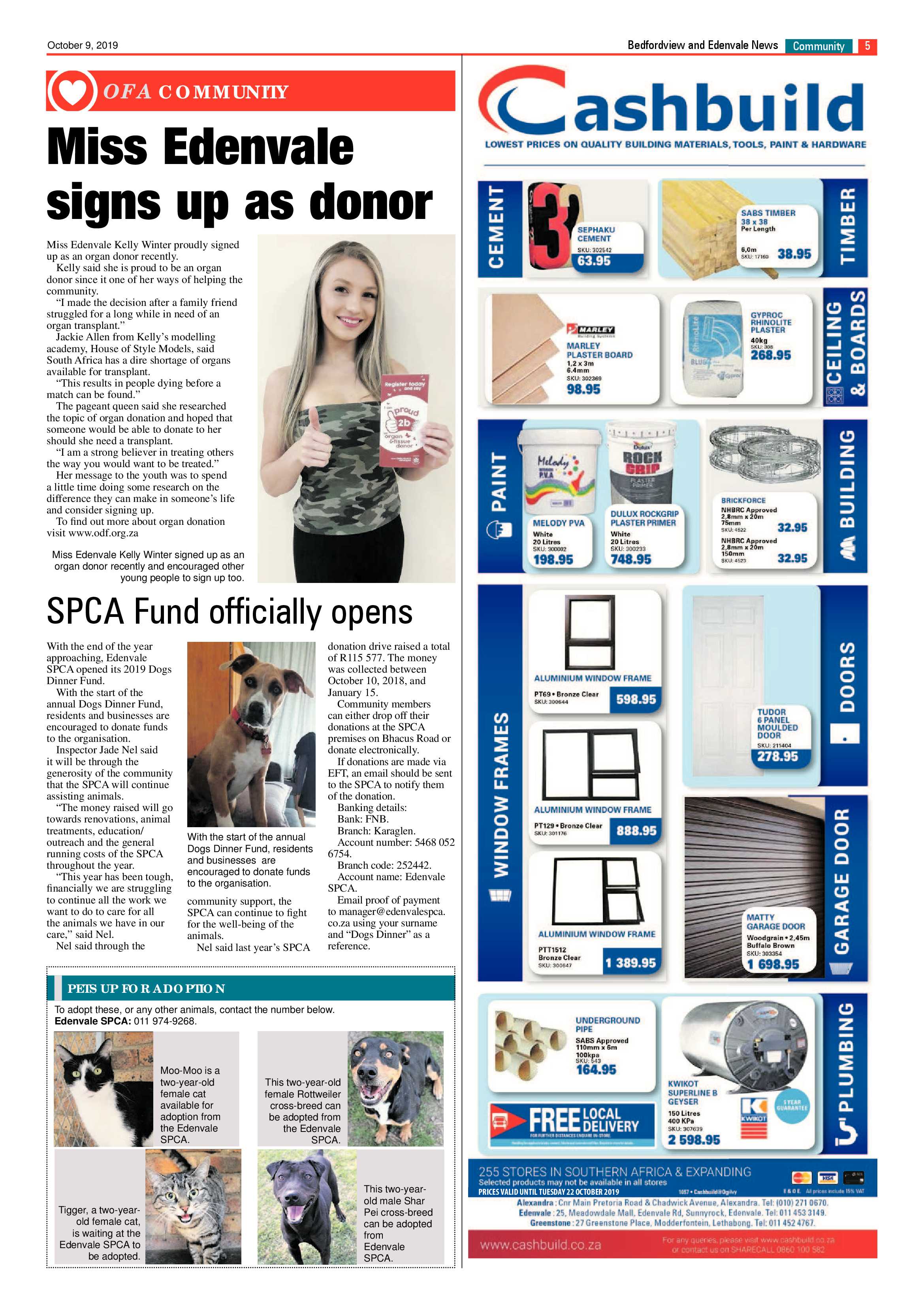 Bedfordview and Edenvale News 09 October 2019 page 5