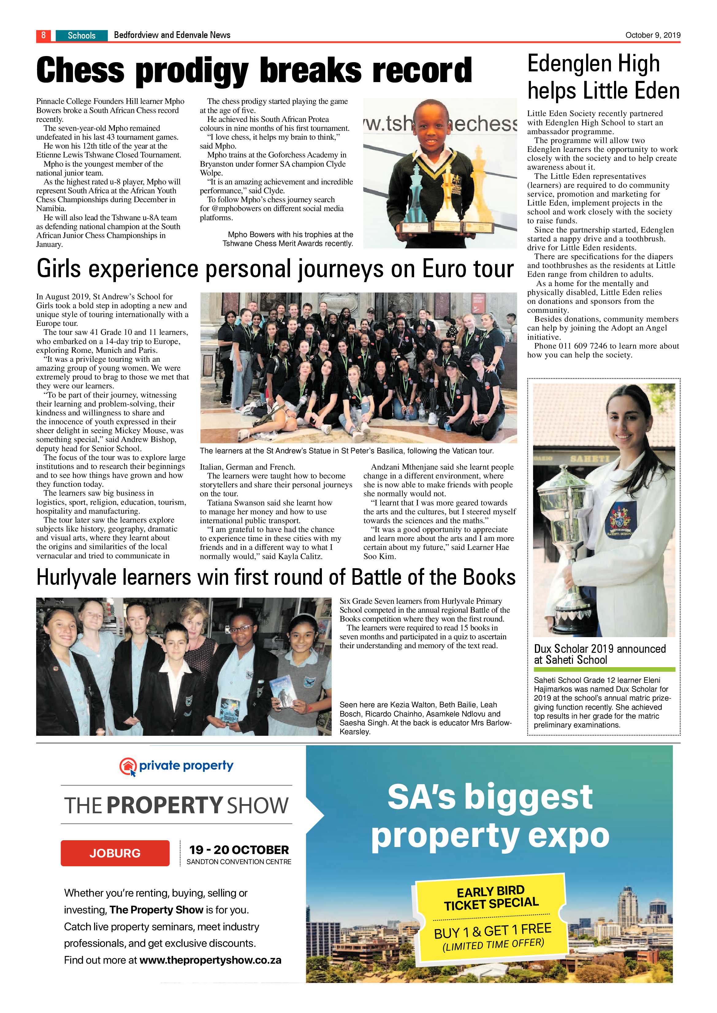 Bedfordview and Edenvale News 09 October 2019 page 8