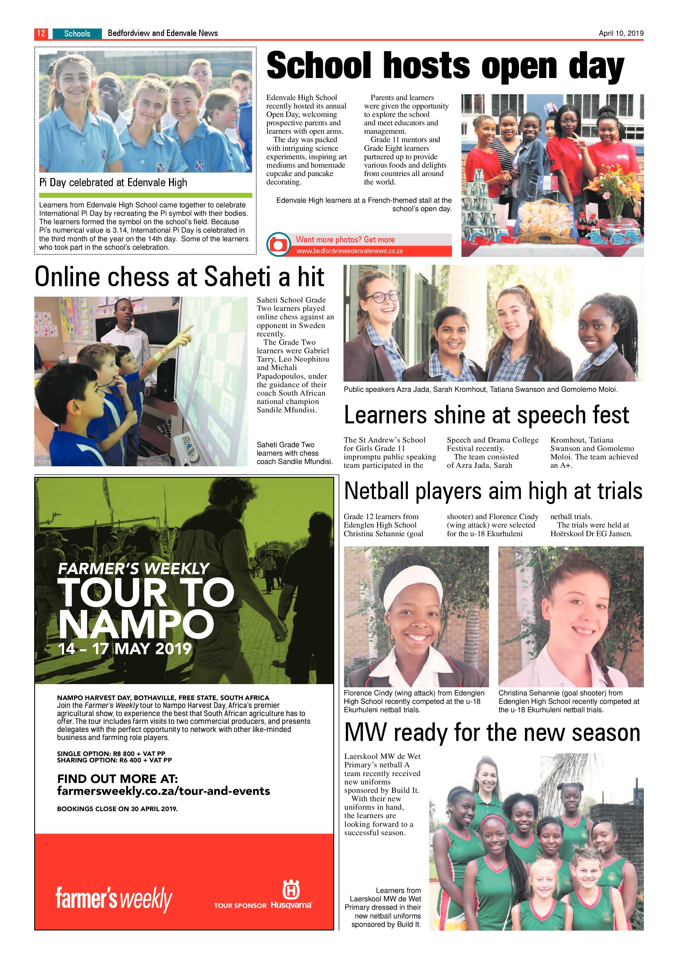 Bedfordview and Edenvale News 10 April 2019 page 12
