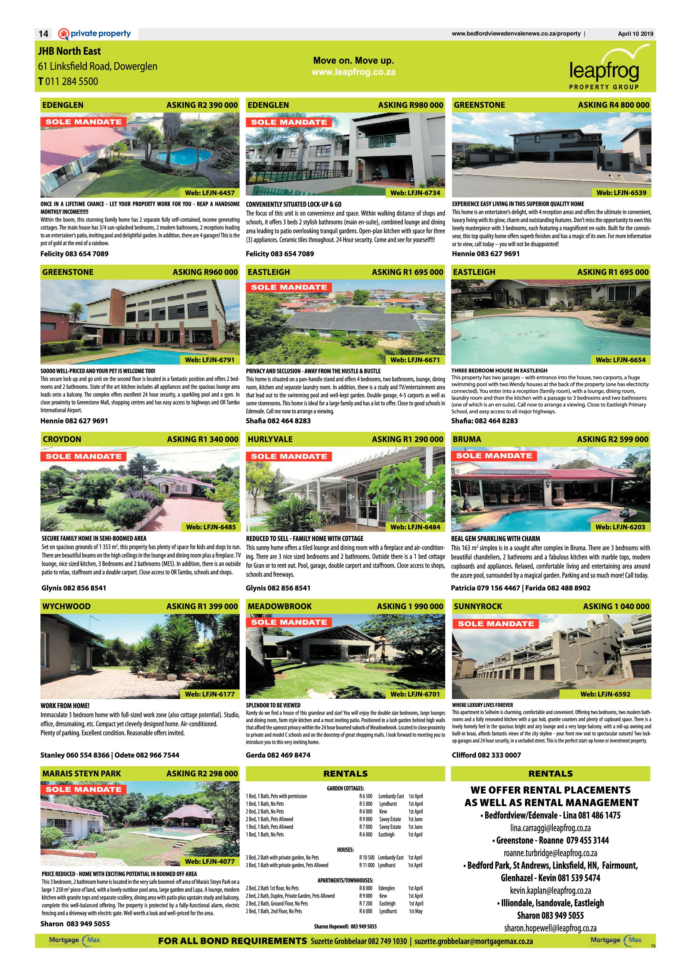 Bedfordview and Edenvale News 10 April 2019 page 14