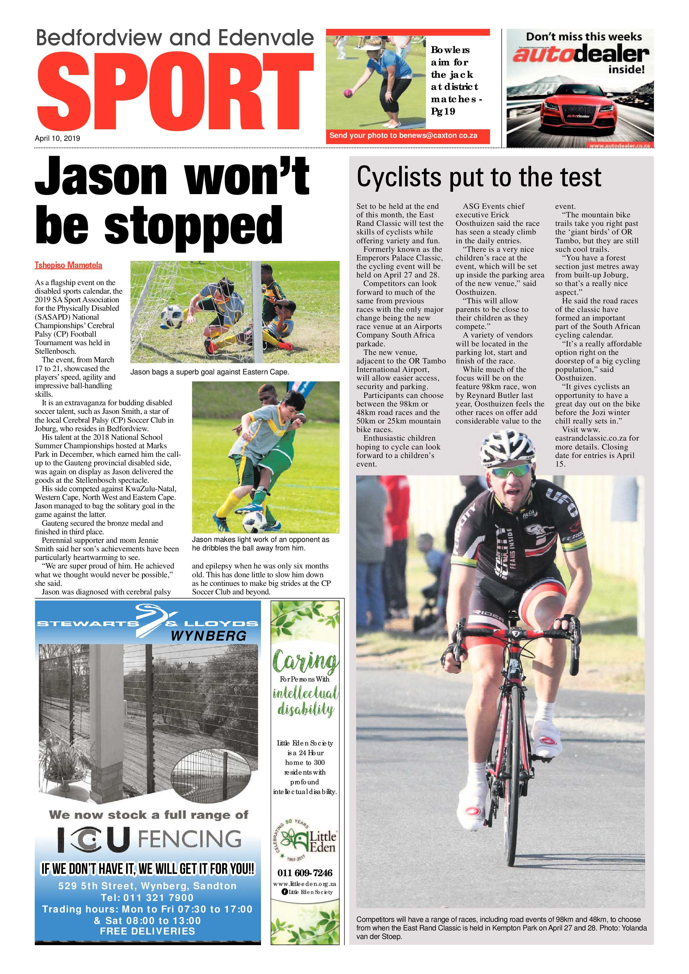 Bedfordview and Edenvale News 10 April 2019 page 20