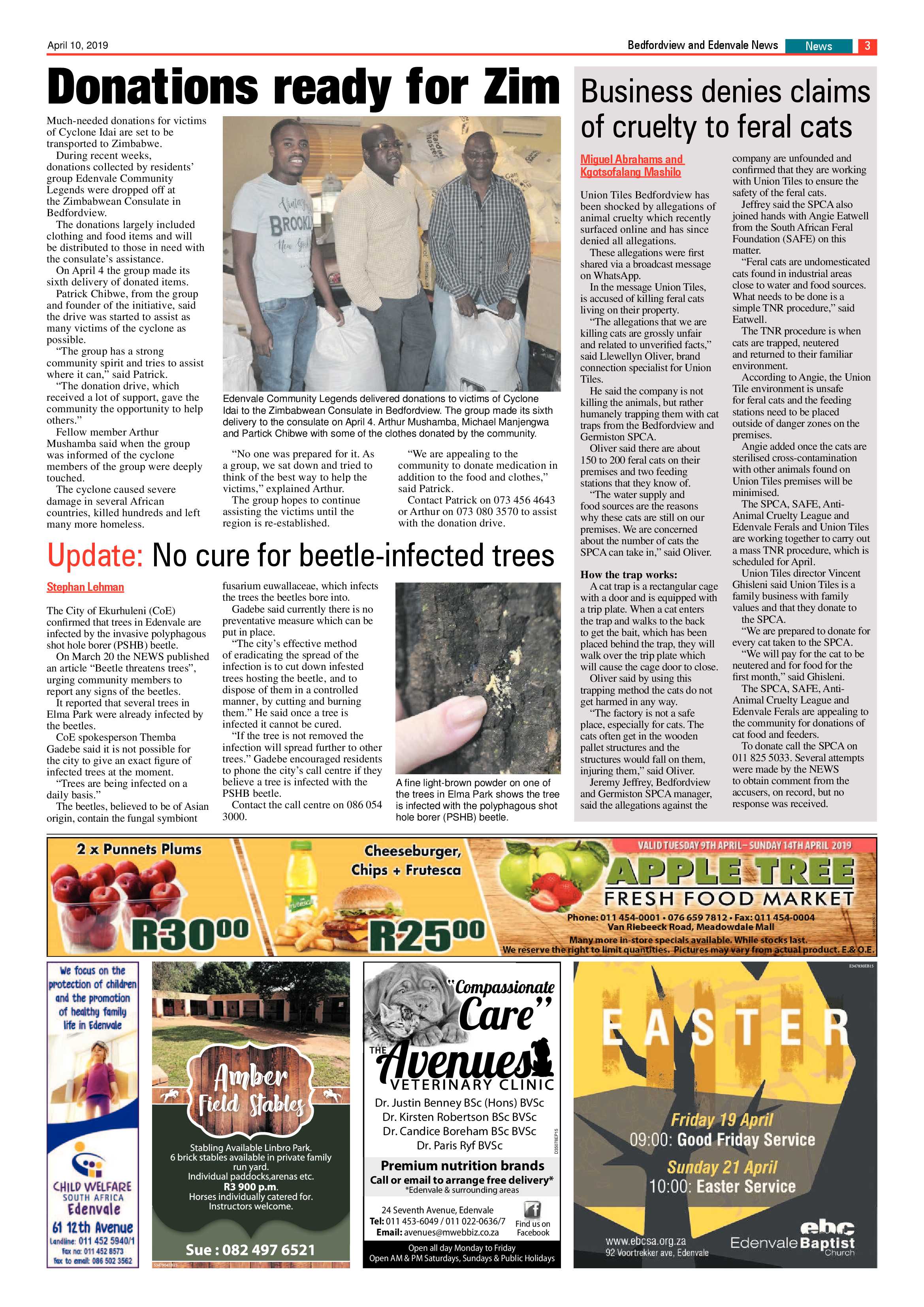 Bedfordview and Edenvale News 10 April 2019 page 3