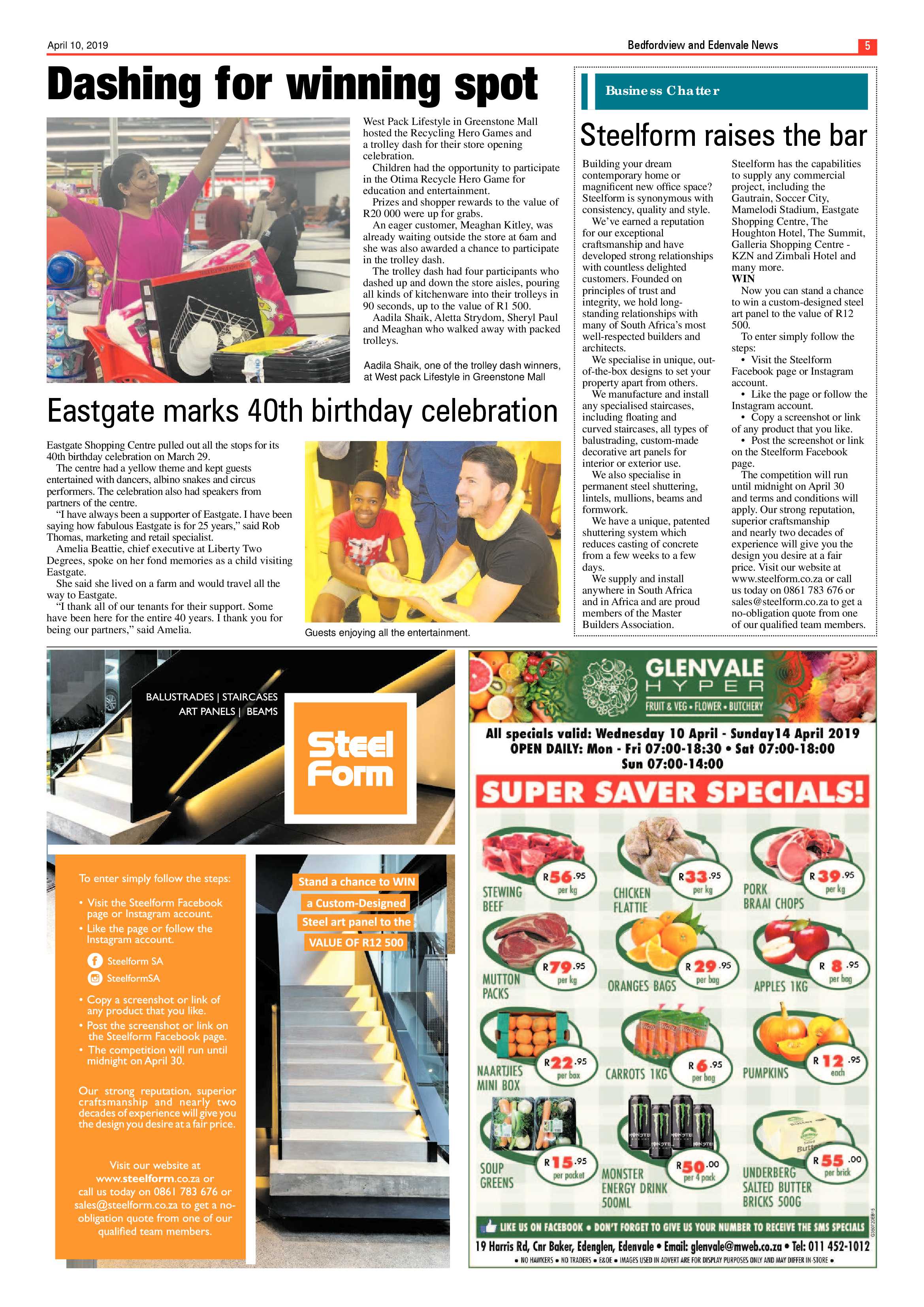 Bedfordview and Edenvale News 10 April 2019 page 5