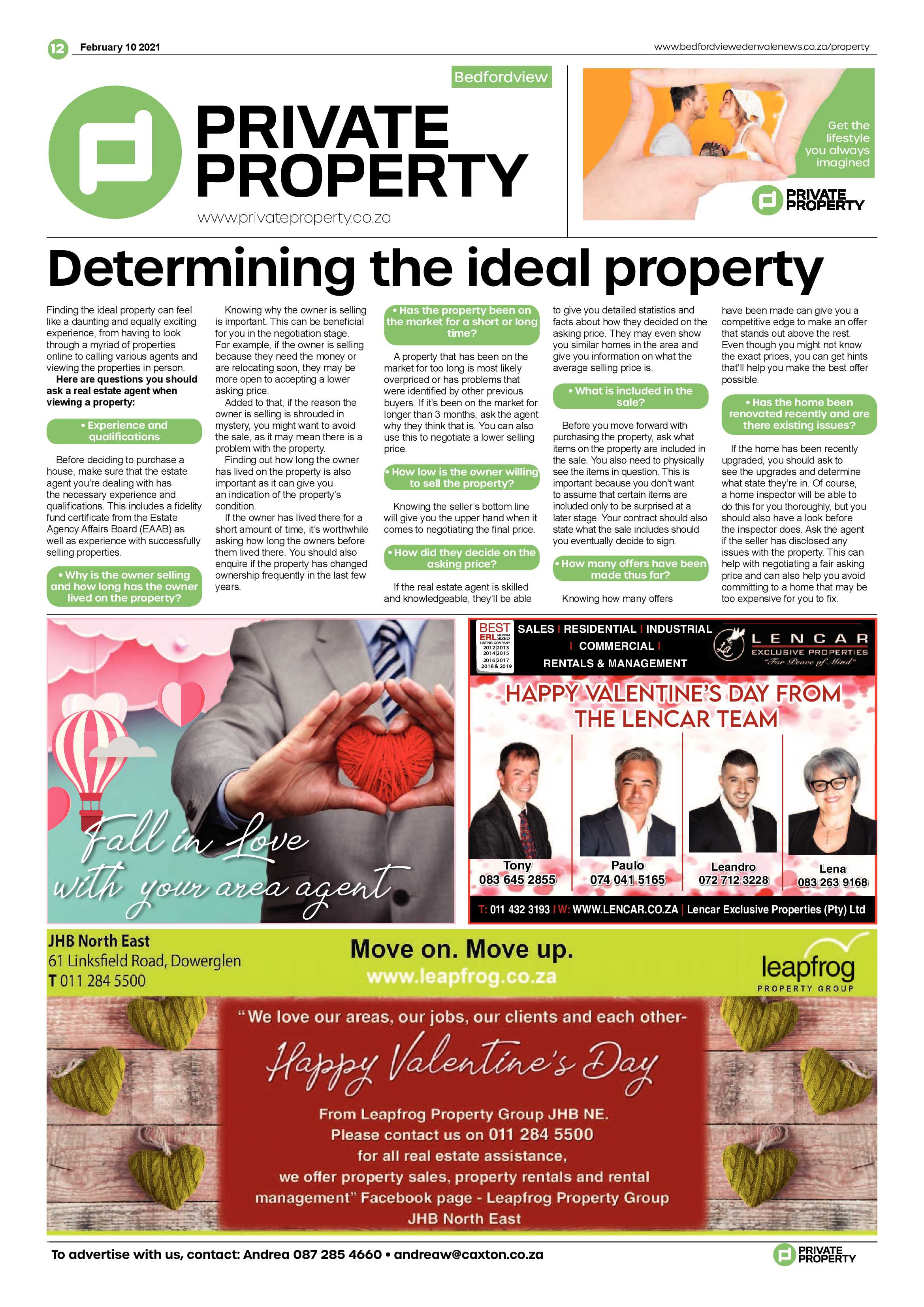 Bedfordview and Edenvale News 10 February 2021 page 12