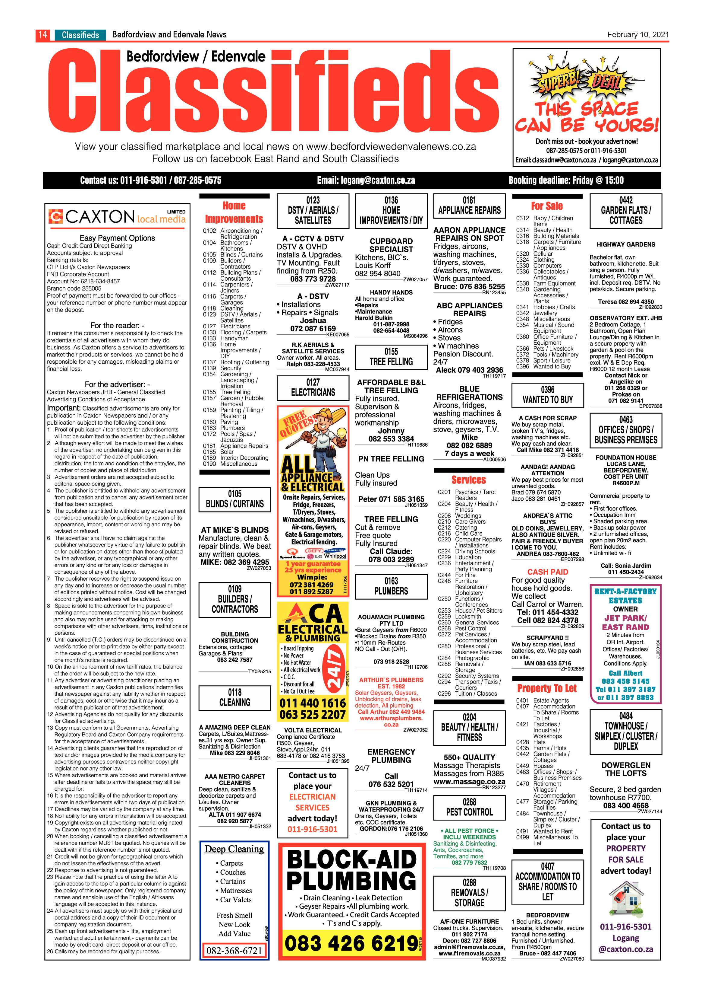 Bedfordview and Edenvale News 10 February 2021 page 14