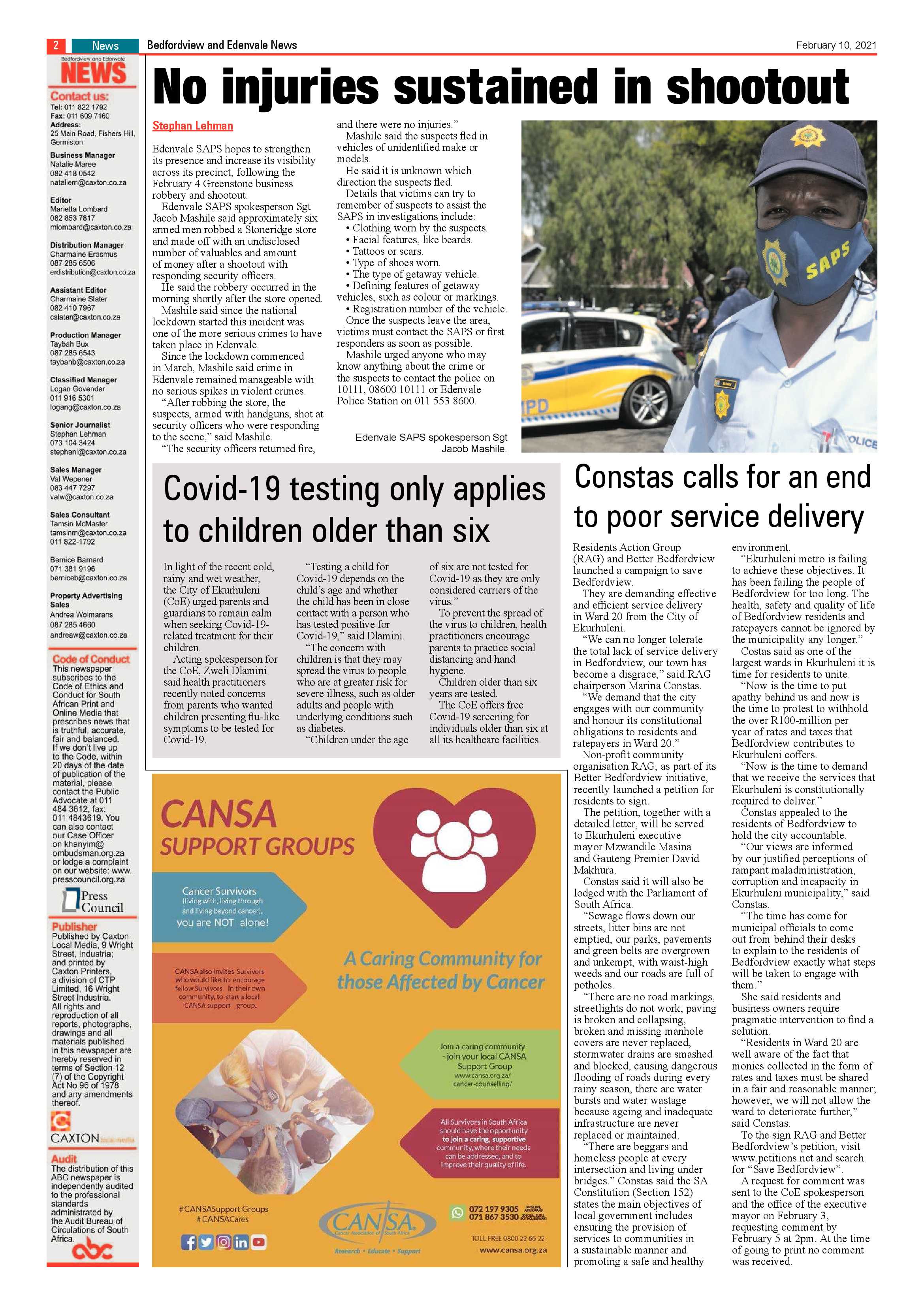 Bedfordview and Edenvale News 10 February 2021 page 2
