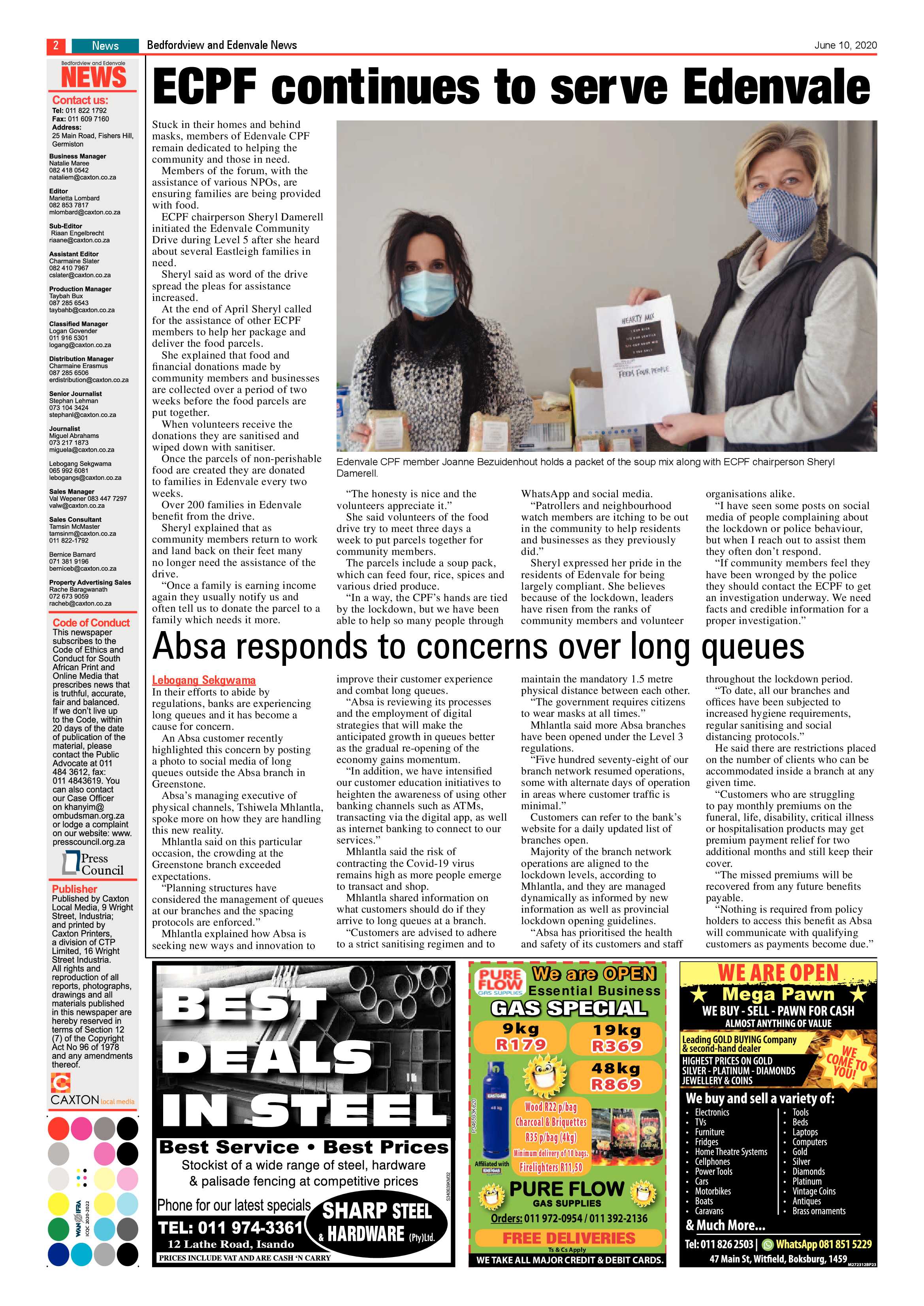 Bedfordview and Edenvale News 10 June 2020 page 2