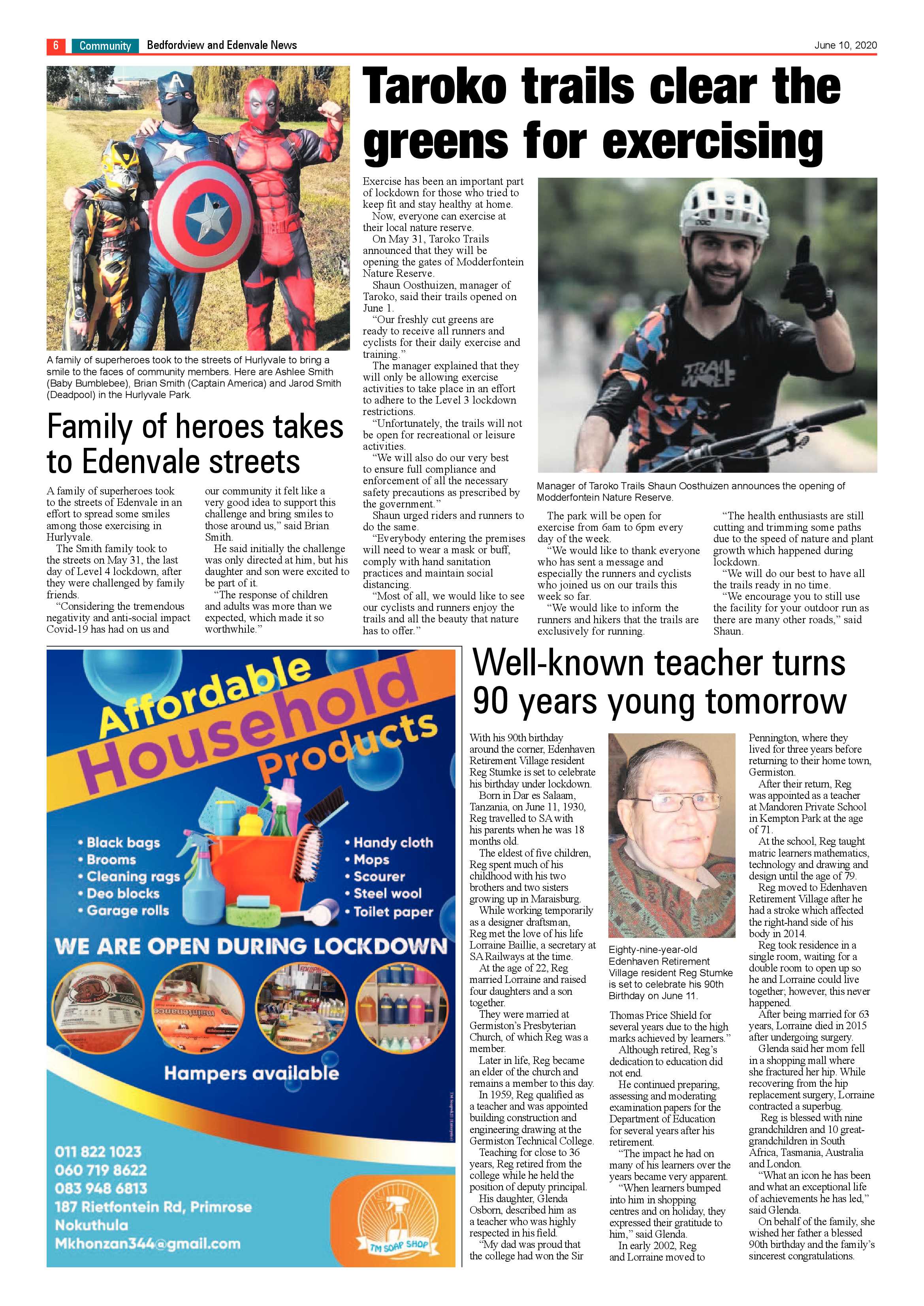 Bedfordview and Edenvale News 10 June 2020 page 6