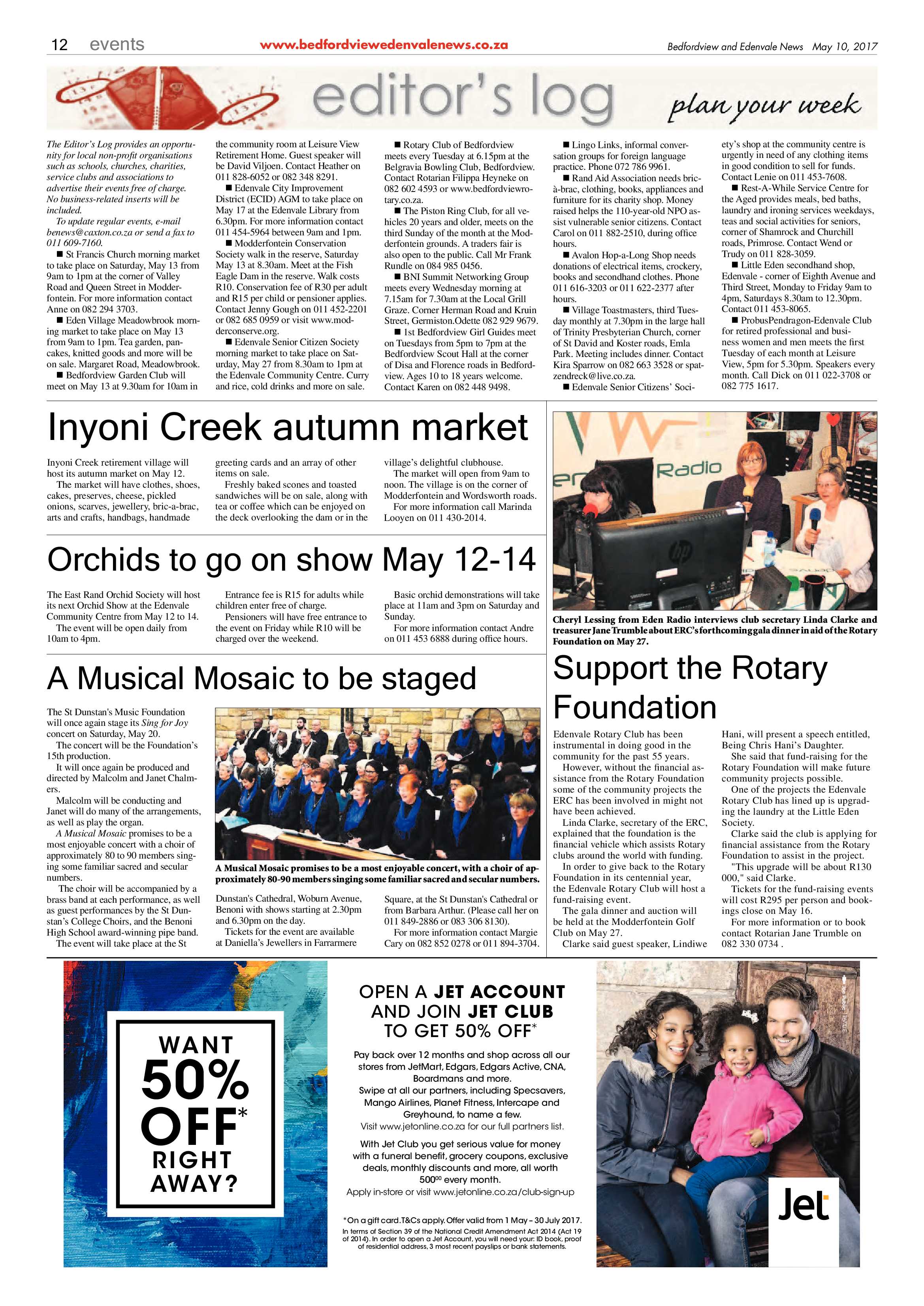 Bedfordview and Edenvale News 10 May 2017 page 12
