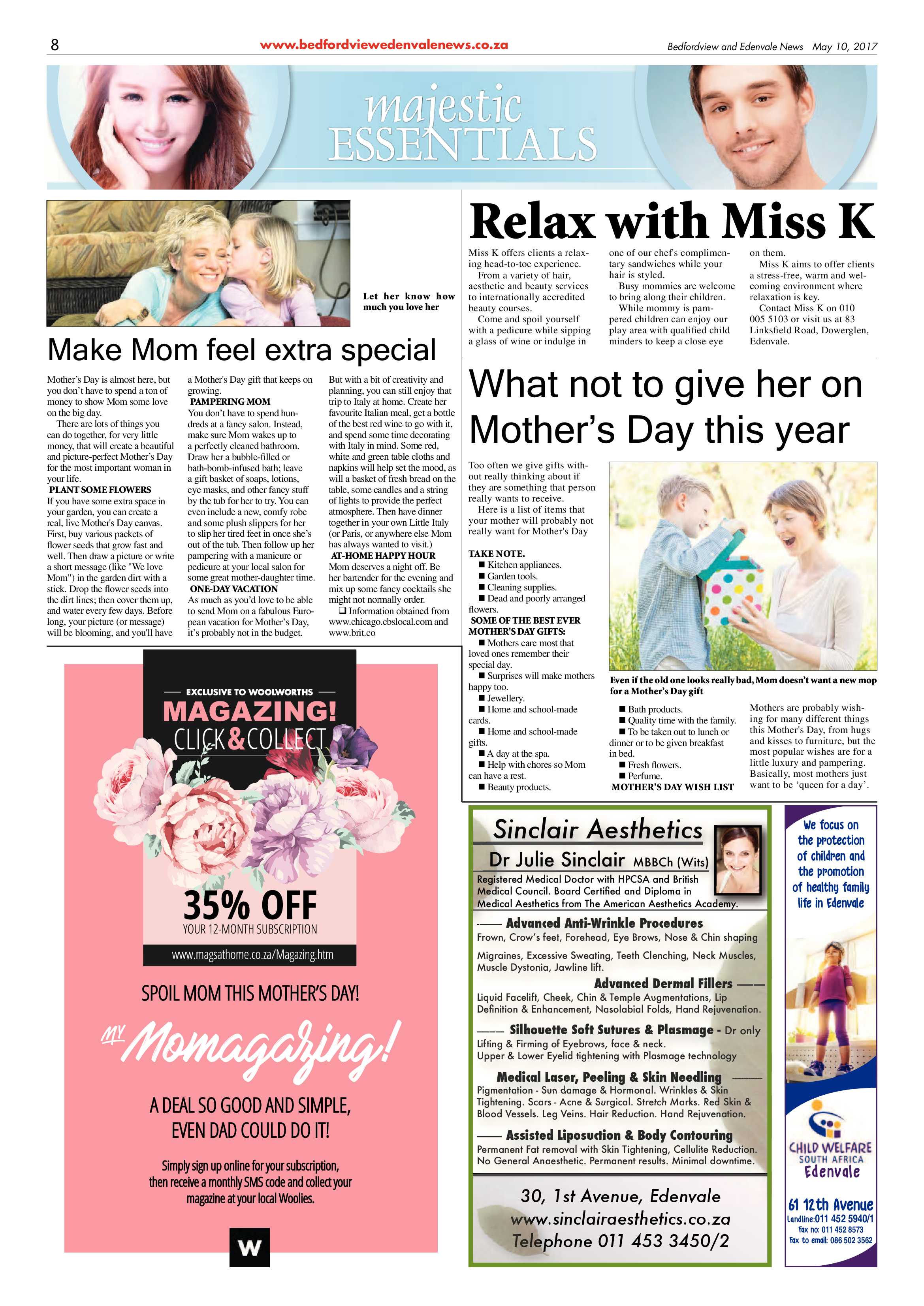 Bedfordview and Edenvale News 10 May 2017 page 8