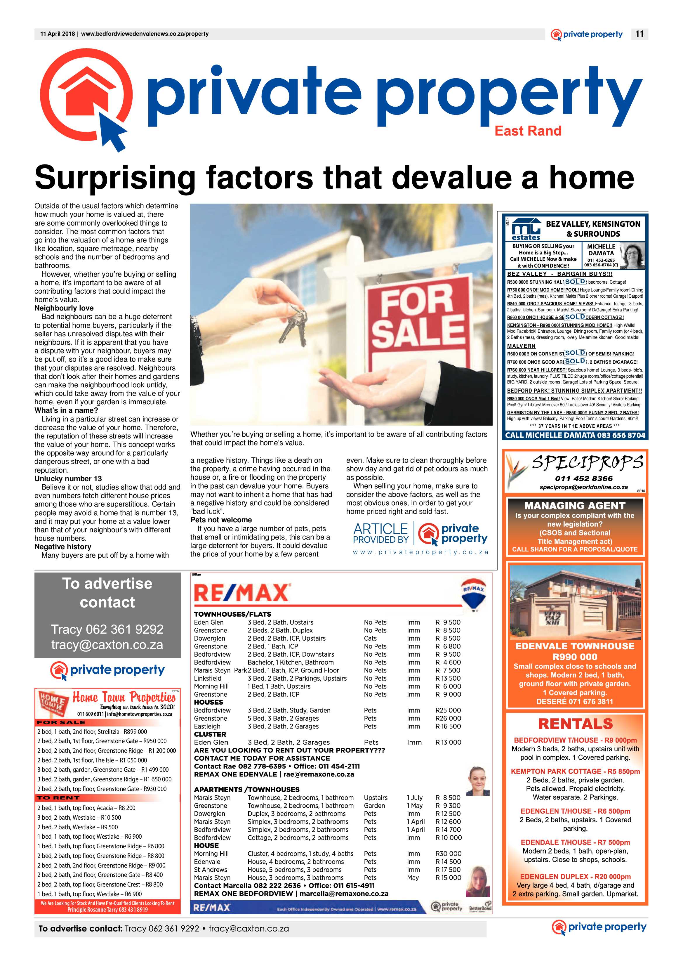 Bedfordview and Edenvale News 11 April 2018 page 11