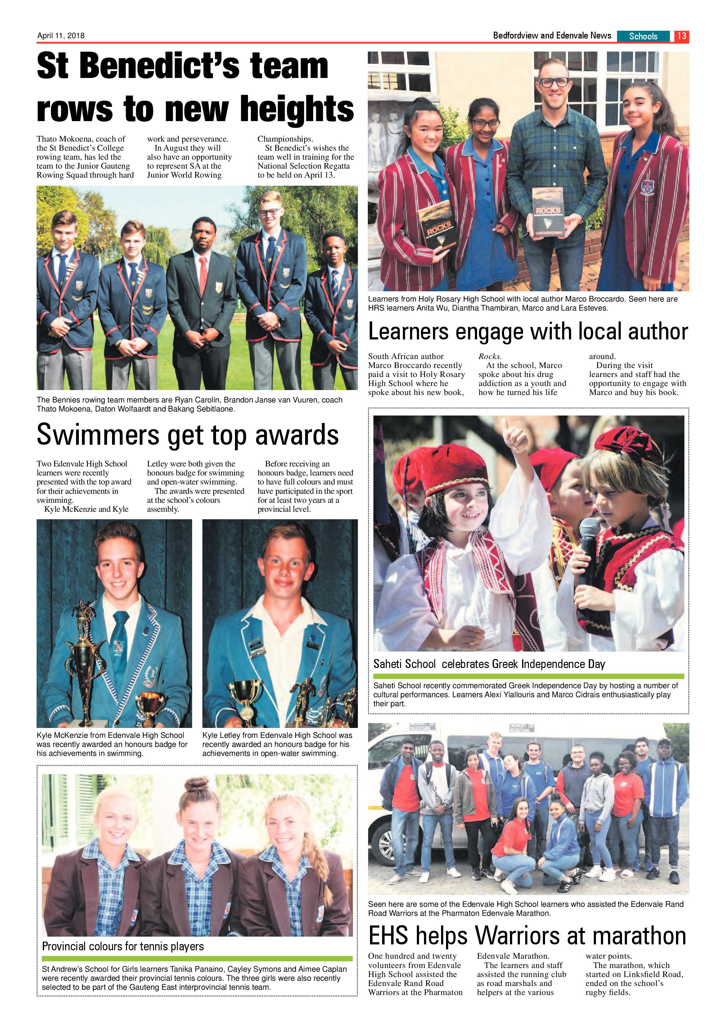 Bedfordview and Edenvale News 11 April 2018 page 13